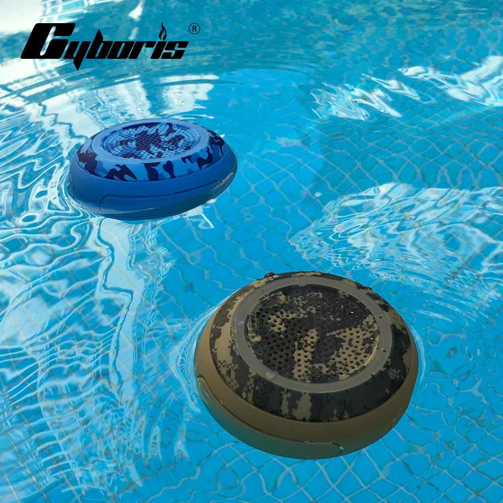 Cyboris Portable Bluetooth Speakers, Ipx7 Floating Waterproof Wireless Small Shower Speaker, Hands Free Calling, Bluetooth 5.3, True Wireless Stereo For Outdoor, Beach, Hot Tub, Swimming Pool