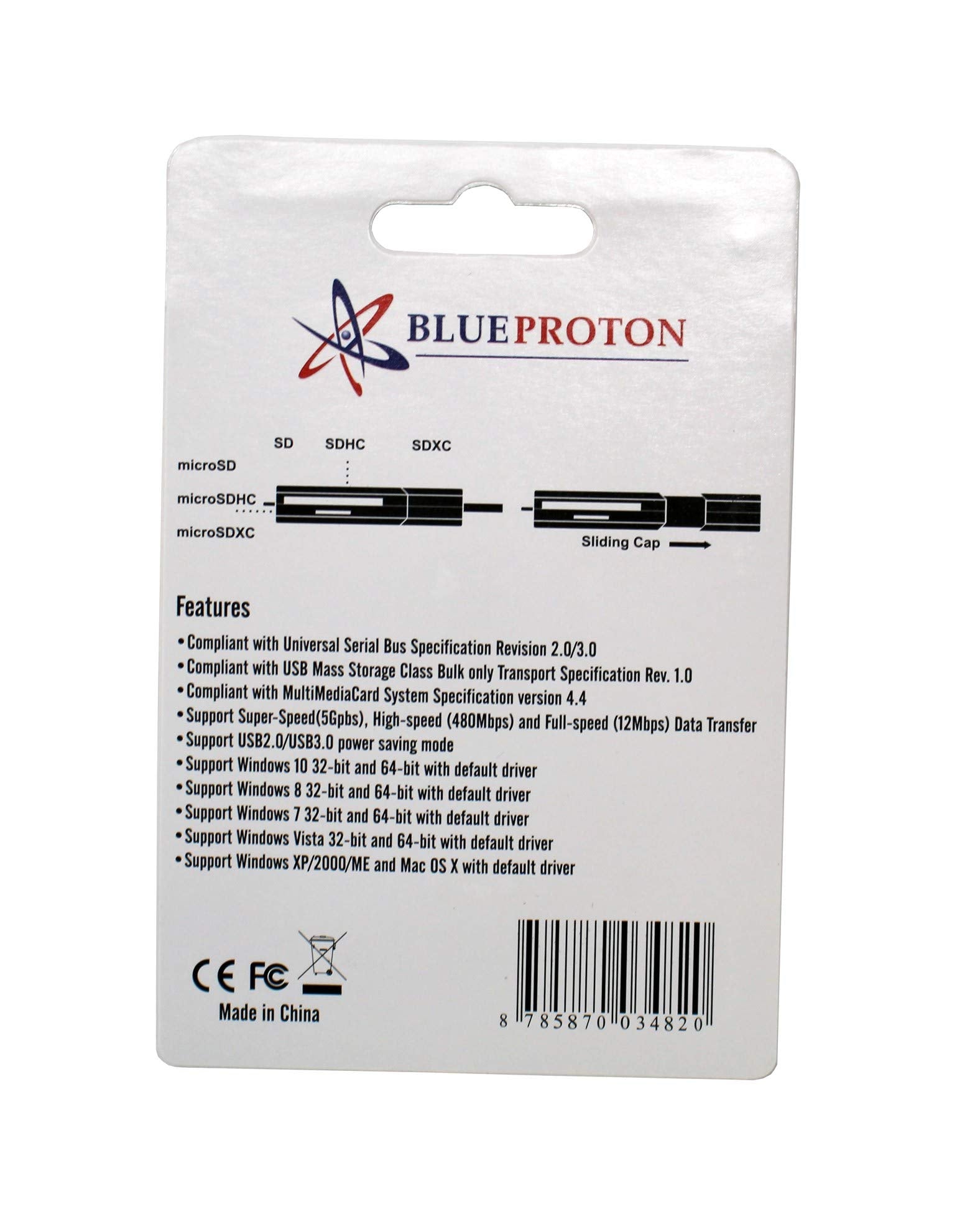 Blueproton Usb 3.0 Multi Card Reader: Ultimate Portable Data Companion (Black)