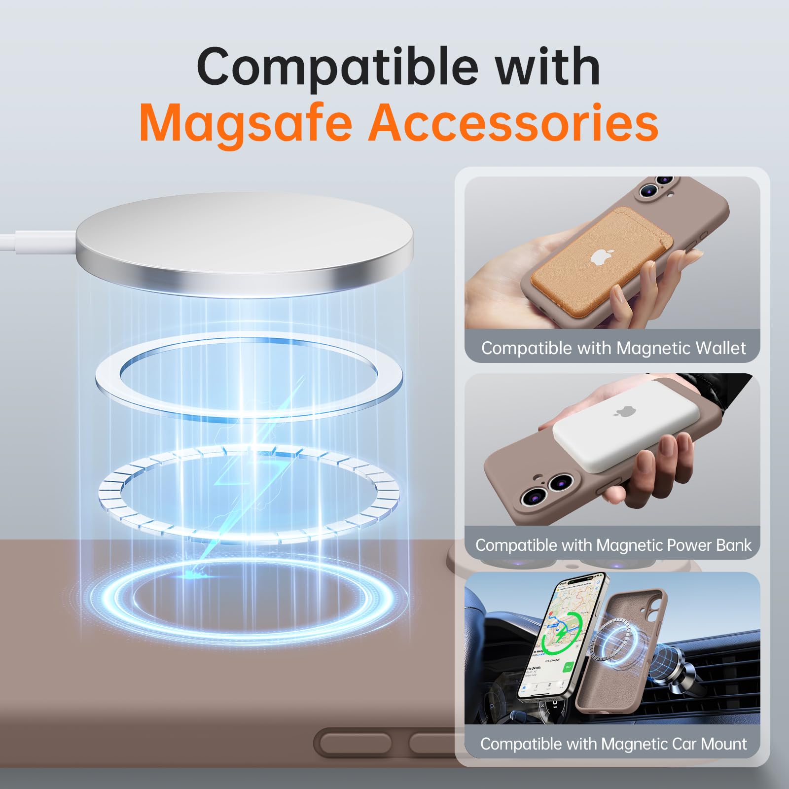 Kiresen For Iphone 16 Case With 2 Screen Protectors   Compatible With Magsafe   Upgraded Camera Protection   Silicone Protective