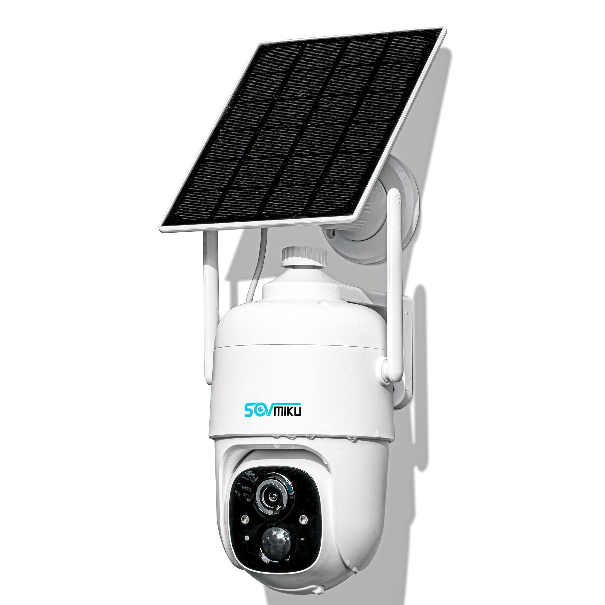Sovmiku Cq1 Ai 2K Solar Security Camera Wireless Outdoor, Battery Powered Cam, Two Way Audio,Pir Motion Detection, Easy To Setup