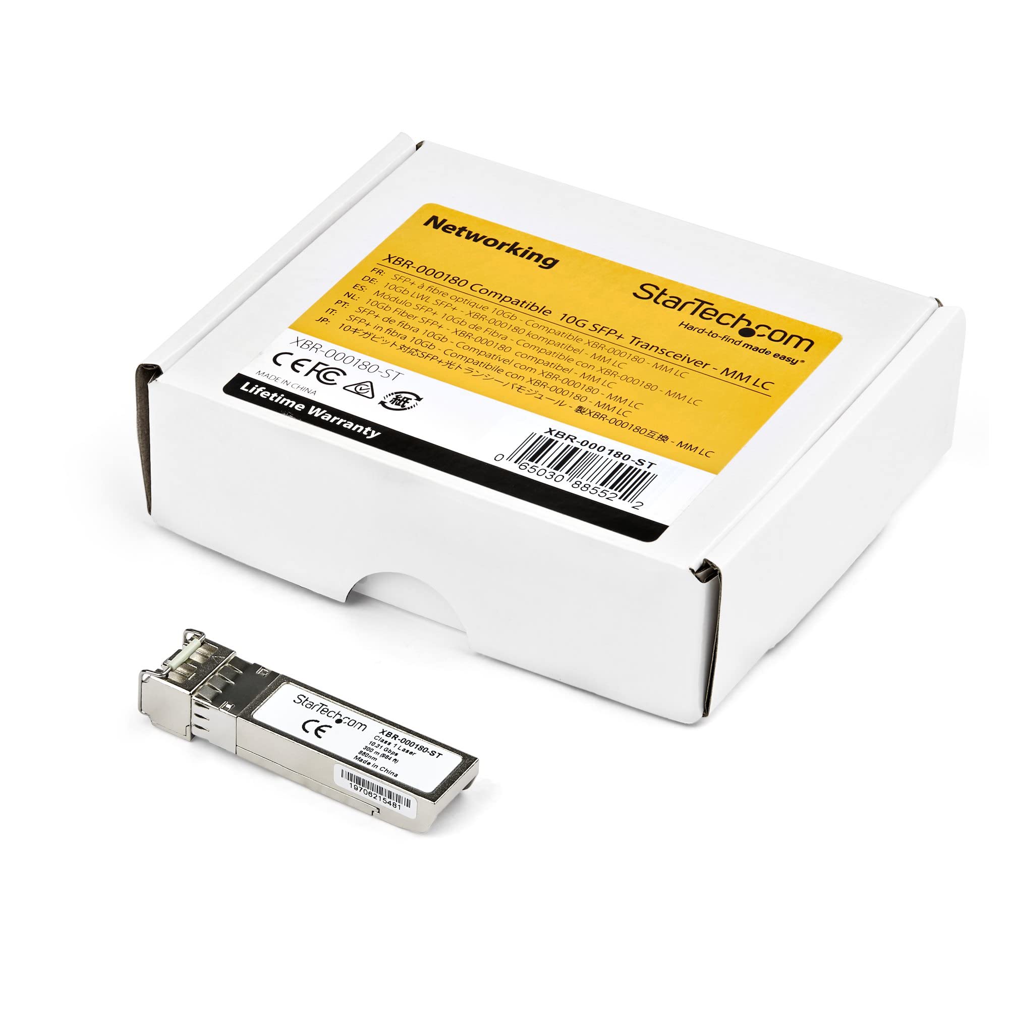 StarTech.com Palo Alto Networks Plus SR Compatible SFP+ Module   10GBASE SR   10GbE Multimode Fiber MMF Optic Transceiver   10GE Gigabit Ethernet SFP+   LC 300m   850nm   DDM (Plus SR ST)