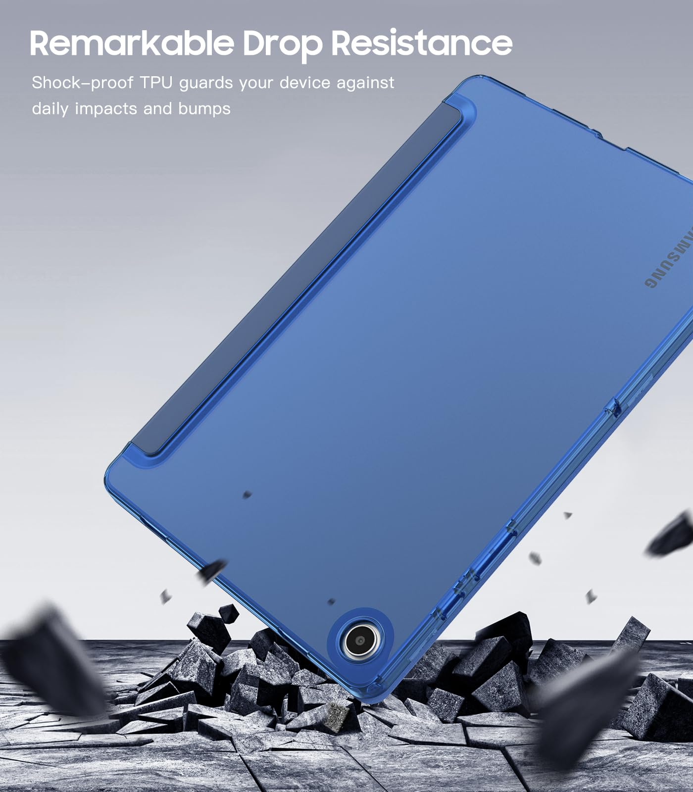 Timovo Case For Samsung Galaxy Tab A9+/A9 Plus 11'' 2023, Slim Soft Tpu Translucent Frosted Back Protective Cover For Galaxy Tab