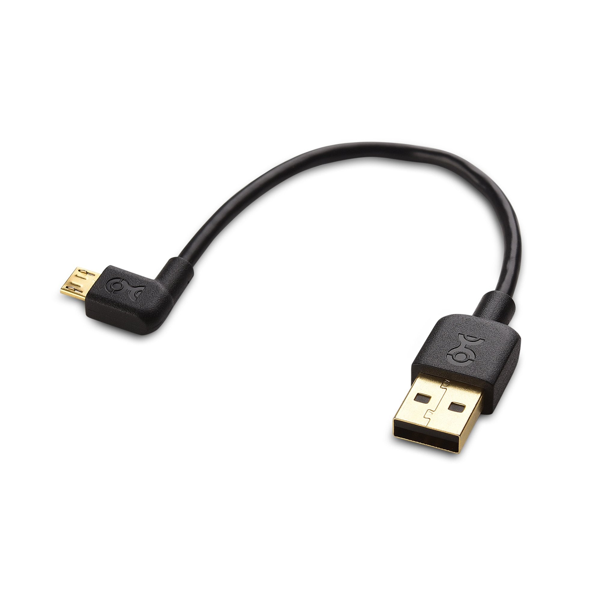 Cable Matters Combo Pack Right Angle USB Cable for TV Stick and Power Bank 6 Inches   90 Degree USB to Micro USB Cable for Roku TV Stick and More