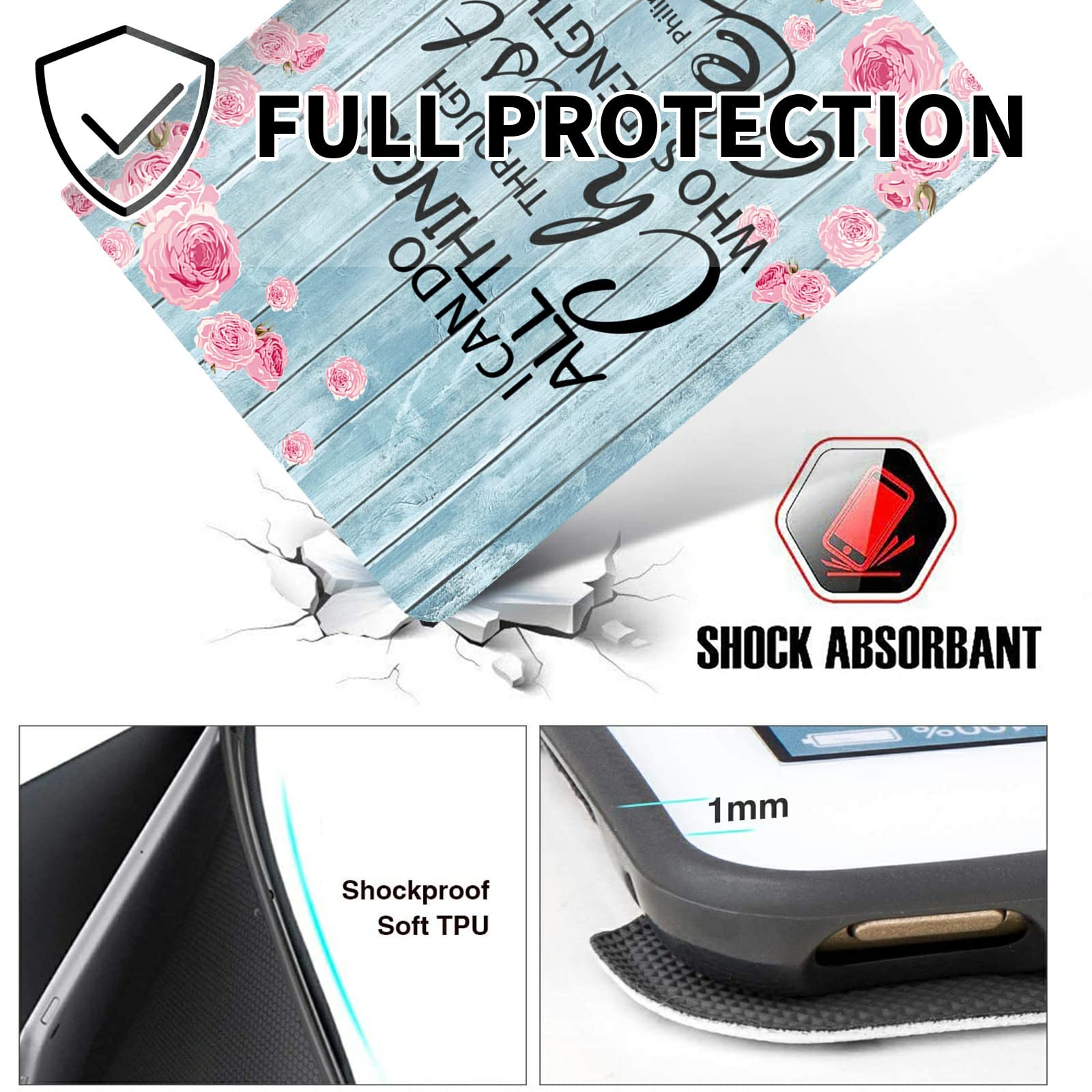 Case For All New Kindle Paperwhite 11Th Generation 2021 Release 6.8'',Slim Shockproof Pu Leather Stand Cover With Auto Sleep/Wak