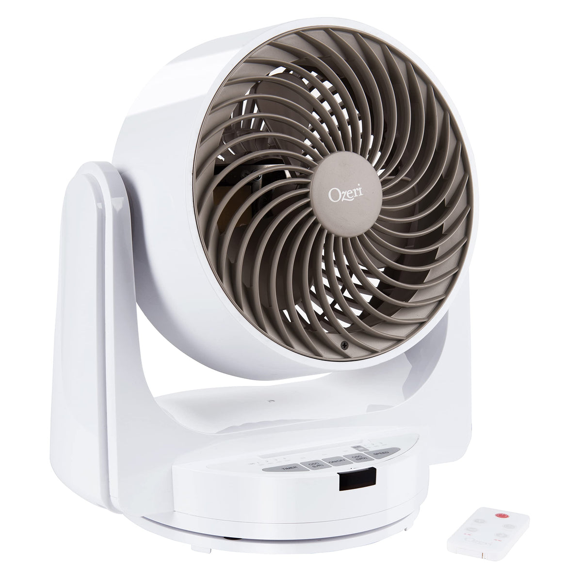 Ozeri Brezza Iii Dual Oscillating 10'' High Velocity Desk Fan,White