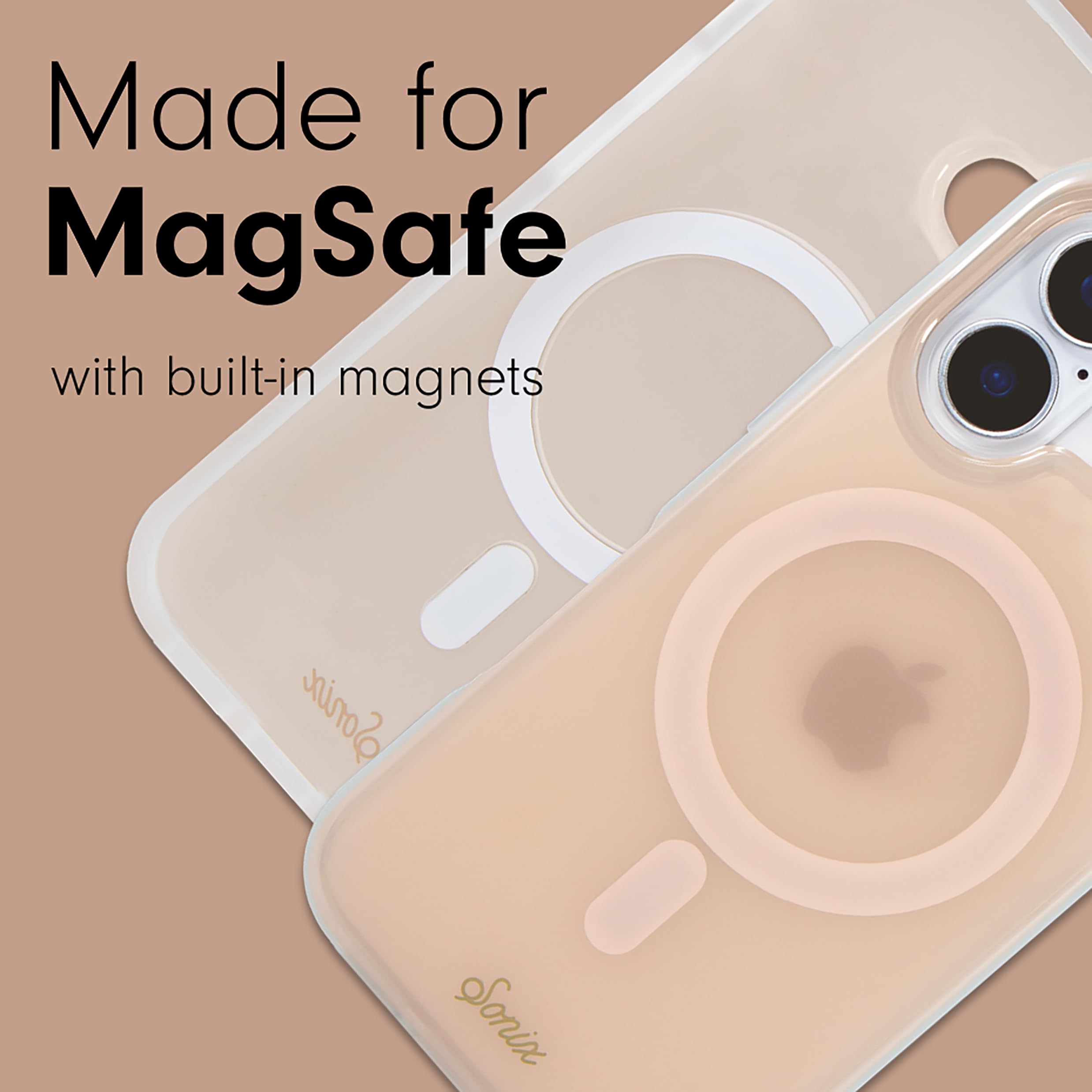 Sonix Case For Iphone 16 | Compatible With Magsafe | 10Ft Drop Tested | Jelly Apricot