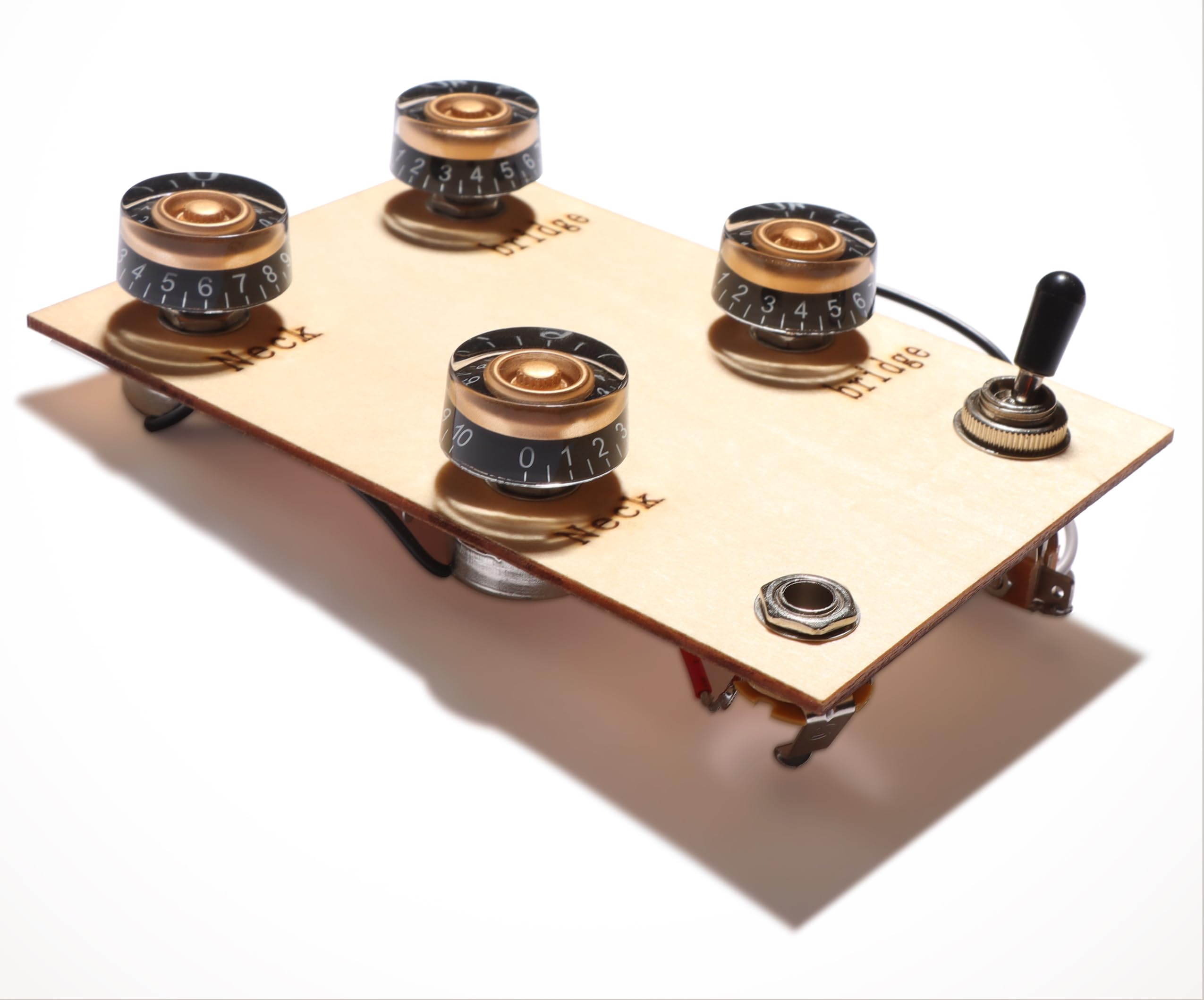 LAMSAM Prewired Wiring Harness for guitars with Humbucker Pickups Set, Vintage Wiring Kit with Potentiometers Orange Capacitors 