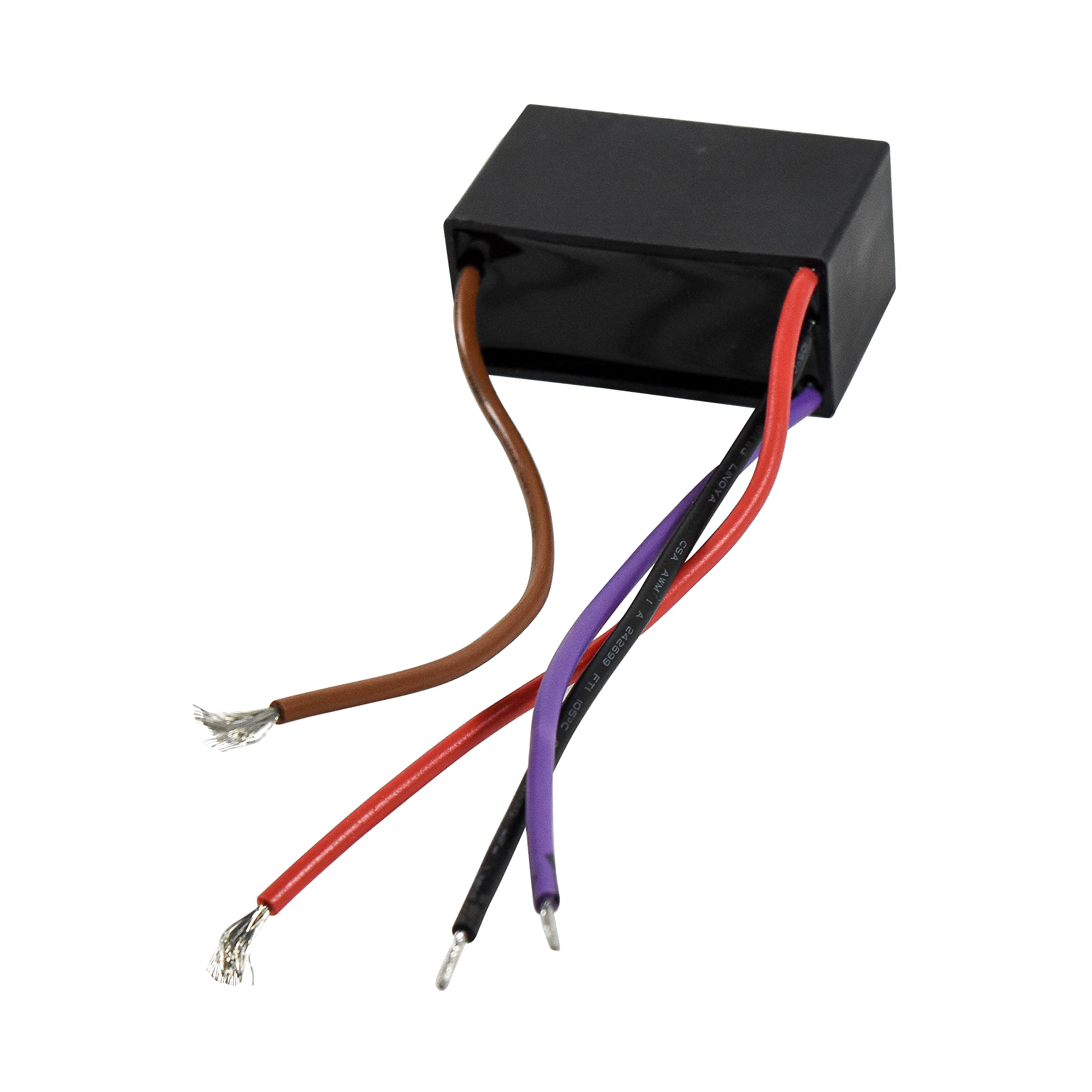 Hqrp 2 Pack Ceiling Fan Capacitor Cbb61 4.5Uf+4.5Uf+6.6Uf 4 Wire