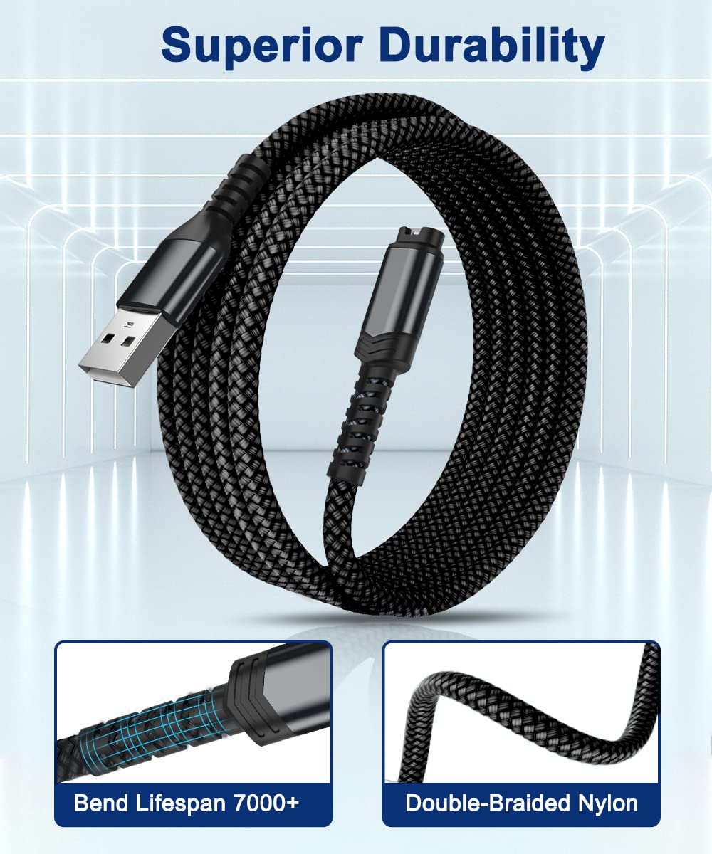 Itramax Garmin Watch Charger Cable 6Ft 2Pack,Garmin Fenix Charging Cord For Fenix 8 7 7X 7S 6 5 E Solar,Forerunner 965 265 255 165 55 45,Instinct,Vivoactive 5 4,Venu Sq,Epix Pro,Tactix,Swim 2,Enduro 3