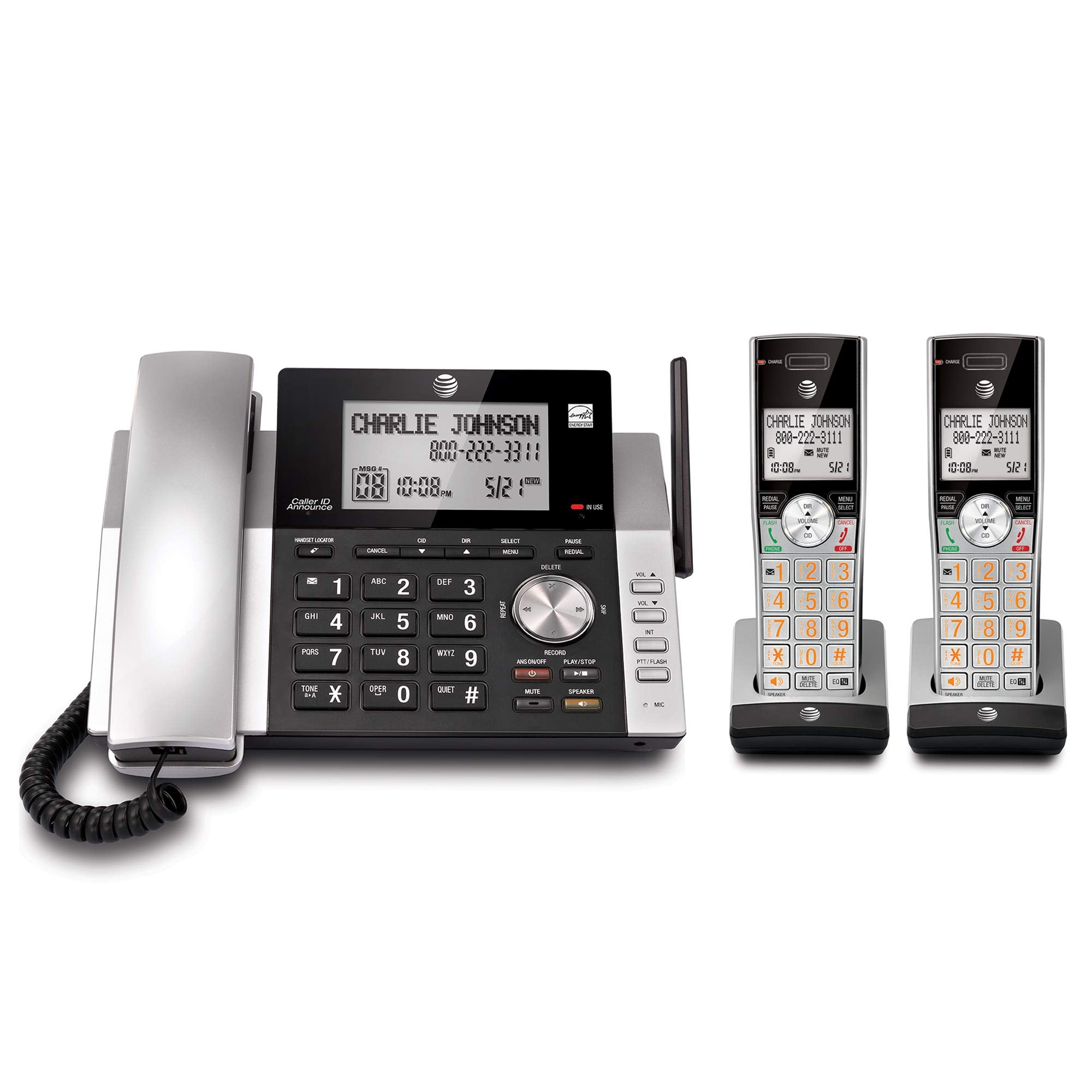 At&T Cl84215 Dect 6.0 Expandable Cordless Phone System W/Digital Answering