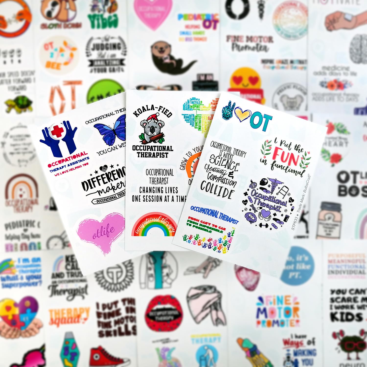 100Pcs Funny Occupational Therapy Stickers For Laptop And Water Bottles, Ot Stickers   Occupational Therapy Gifts, Ot Laptop Dec