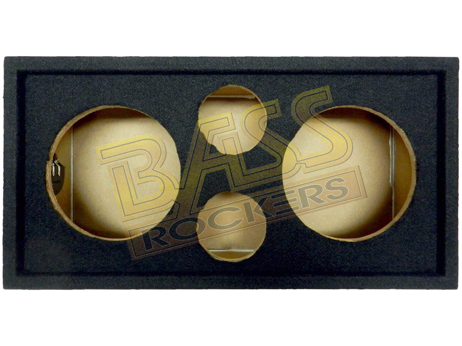 Bass Rockers 2X2 Speaker Pod 10''/4'' Enclosure Box W/Spring Terminal (Carpet Finish)