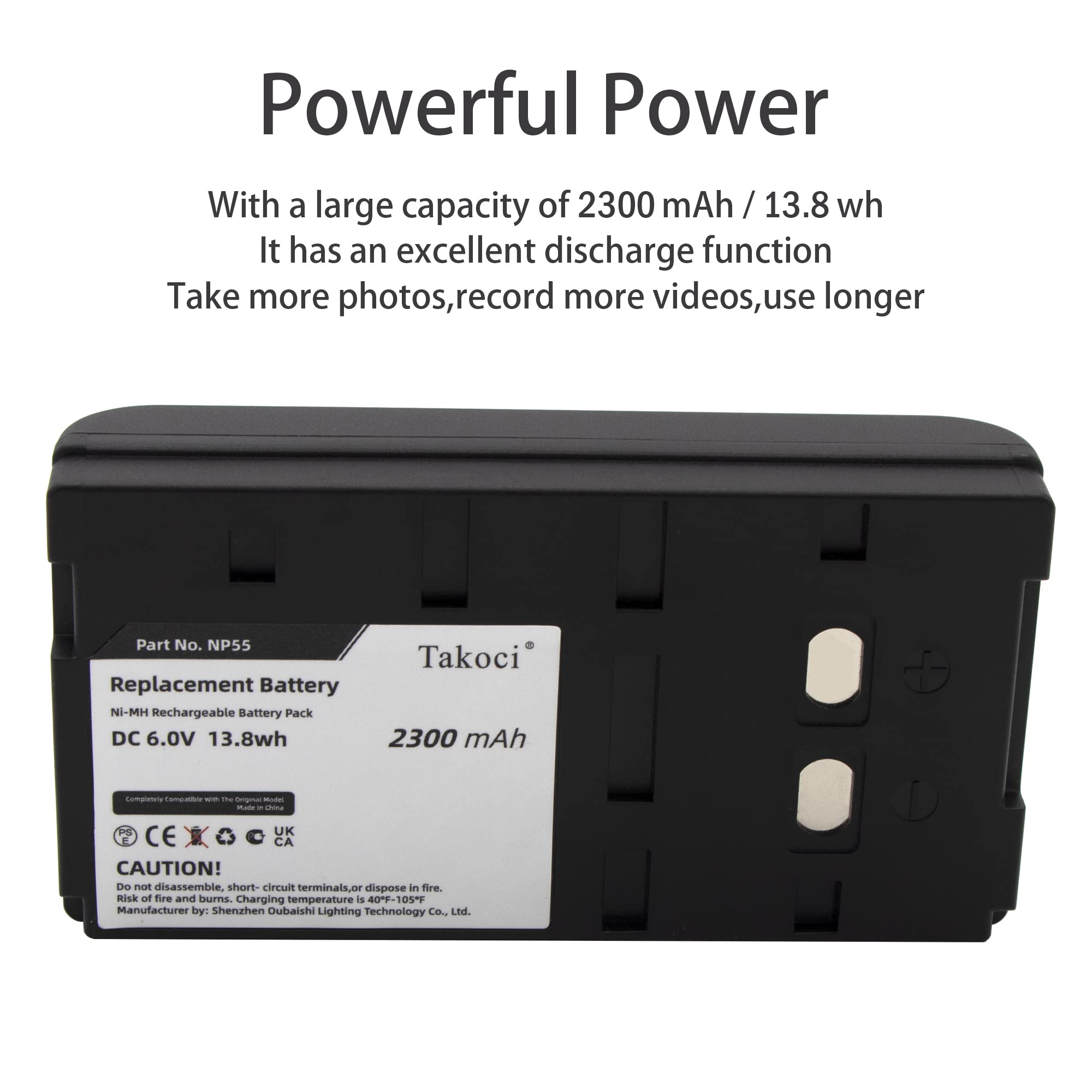 Gikysuiz 2300Mah Replacement Battery For Sony Np 33 Np 55 Np 55H Np 66 Np 68 Np 77 Np 77H Np 78 Np 90 Np 98 Np 98H Np 99 Ni Mh B