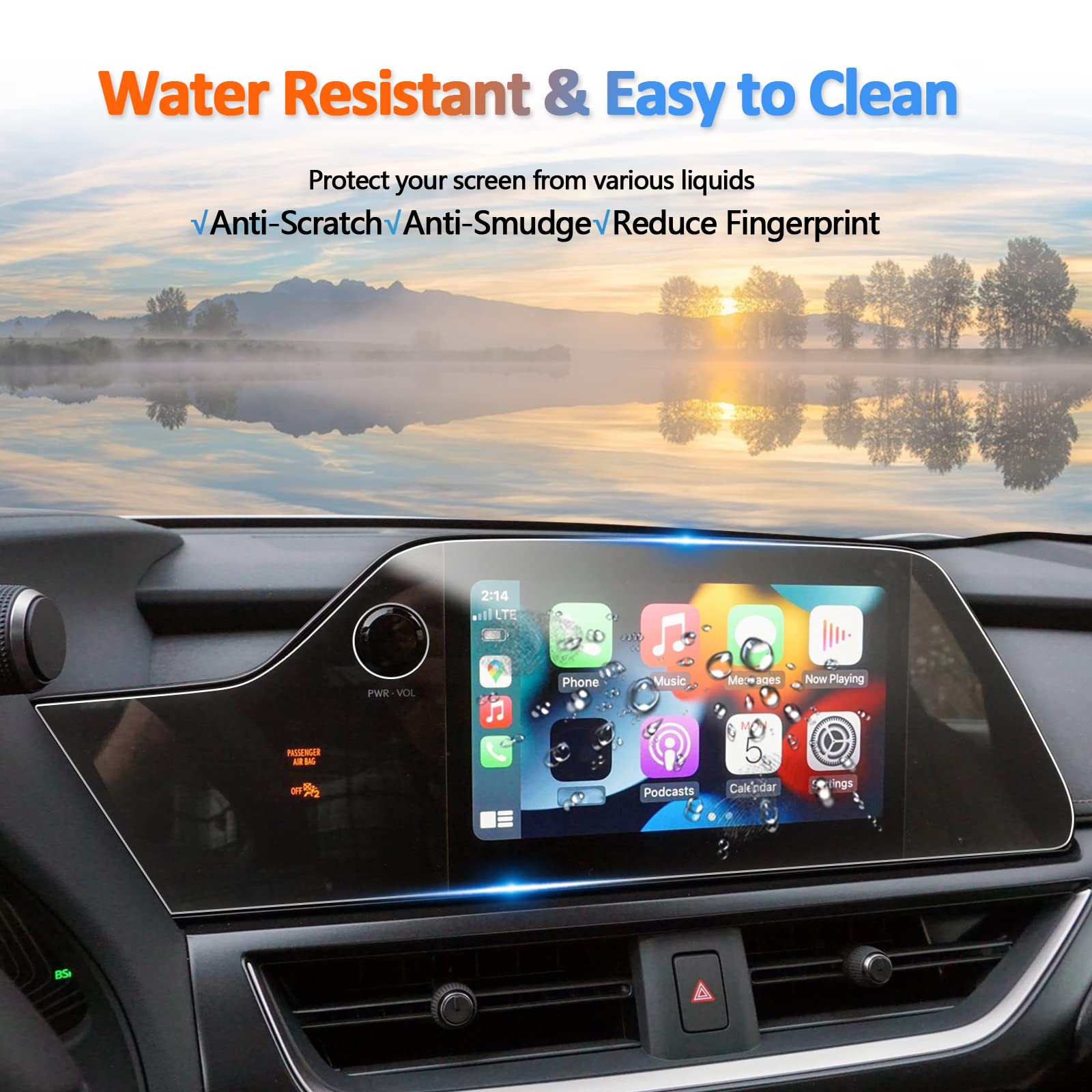 Lexus Ux 250H Hybrid Accessories Screen Protector (2023 2025)   8 Inch Touch Screen Infotainment Display Cover (2Pcs Nano Foils)