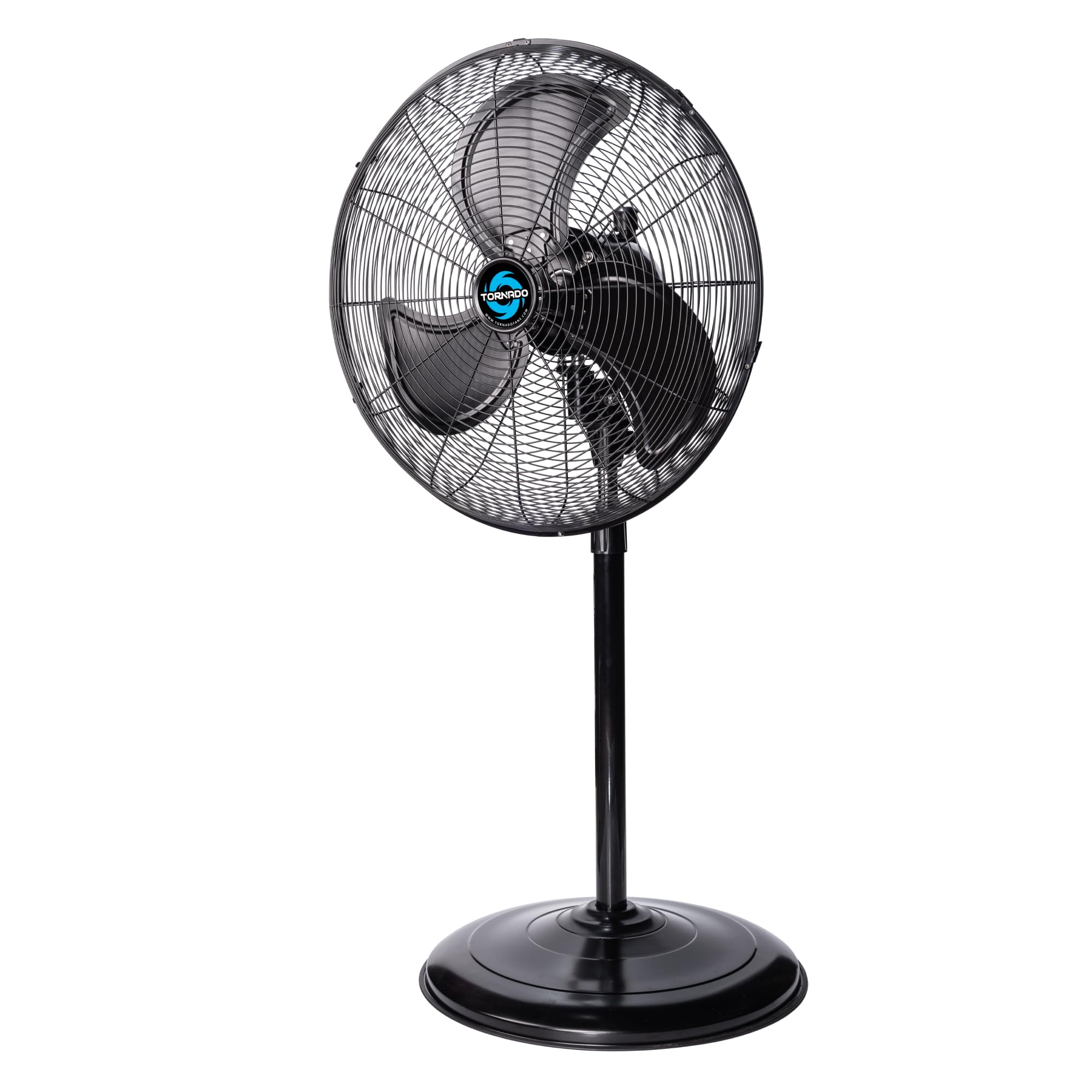 Tornado 20 High Velocity Oscillating Pedestal Fan - 5250 CFM, Water-Resistant, Heavy Duty Metal Stand Fan for Commercial & Ind