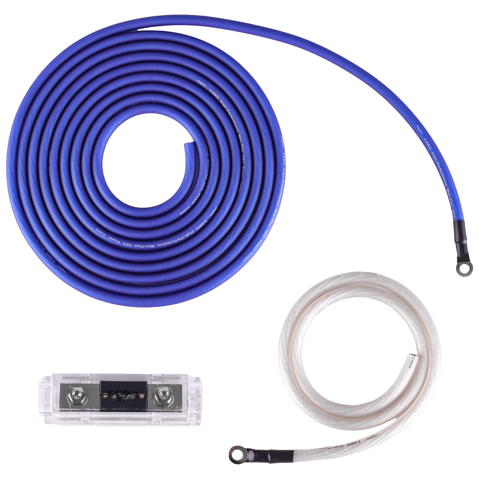 Skar Audio 4 Gauge Ofc Complete Amplifier Installation Wiring Kit, Skar4Anl Ofc