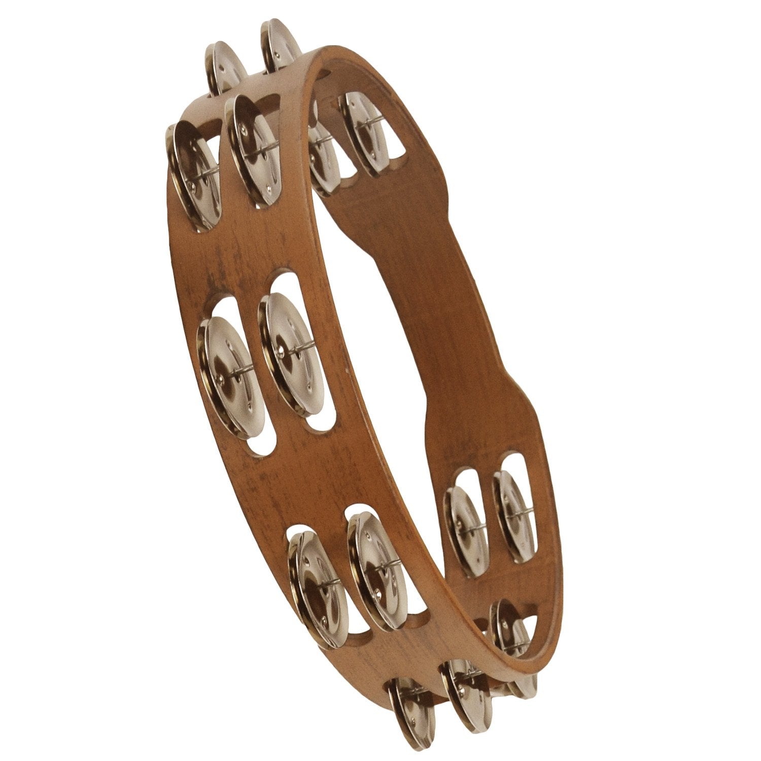 Sawtooth 10'' Tambourine, Dark Stain