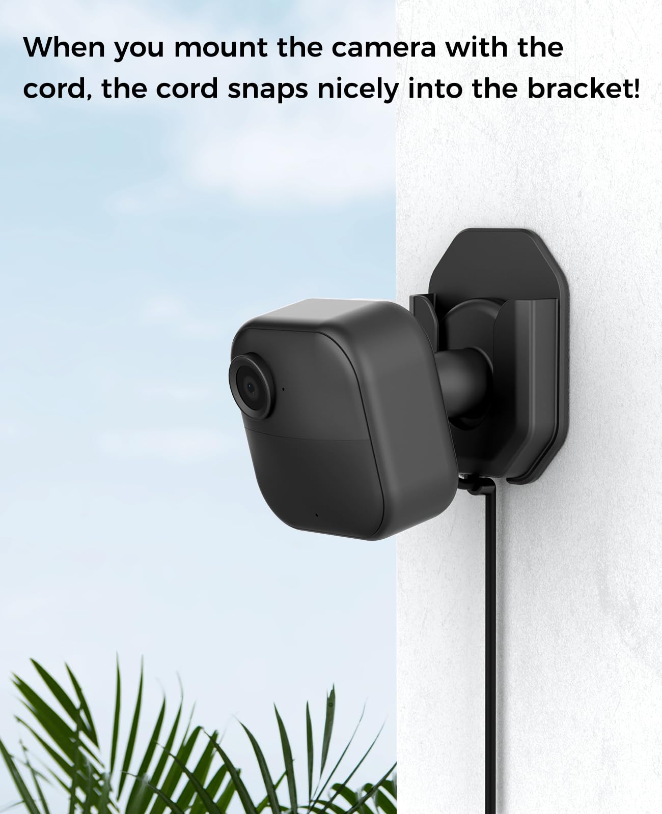 Kmouants 3 Pack Blink Camera No Drill No Screws Wall Mount Bracket For Blink Mini/Mini 2 /Blink Outdoor 4 /Blink Indoor Cameras,