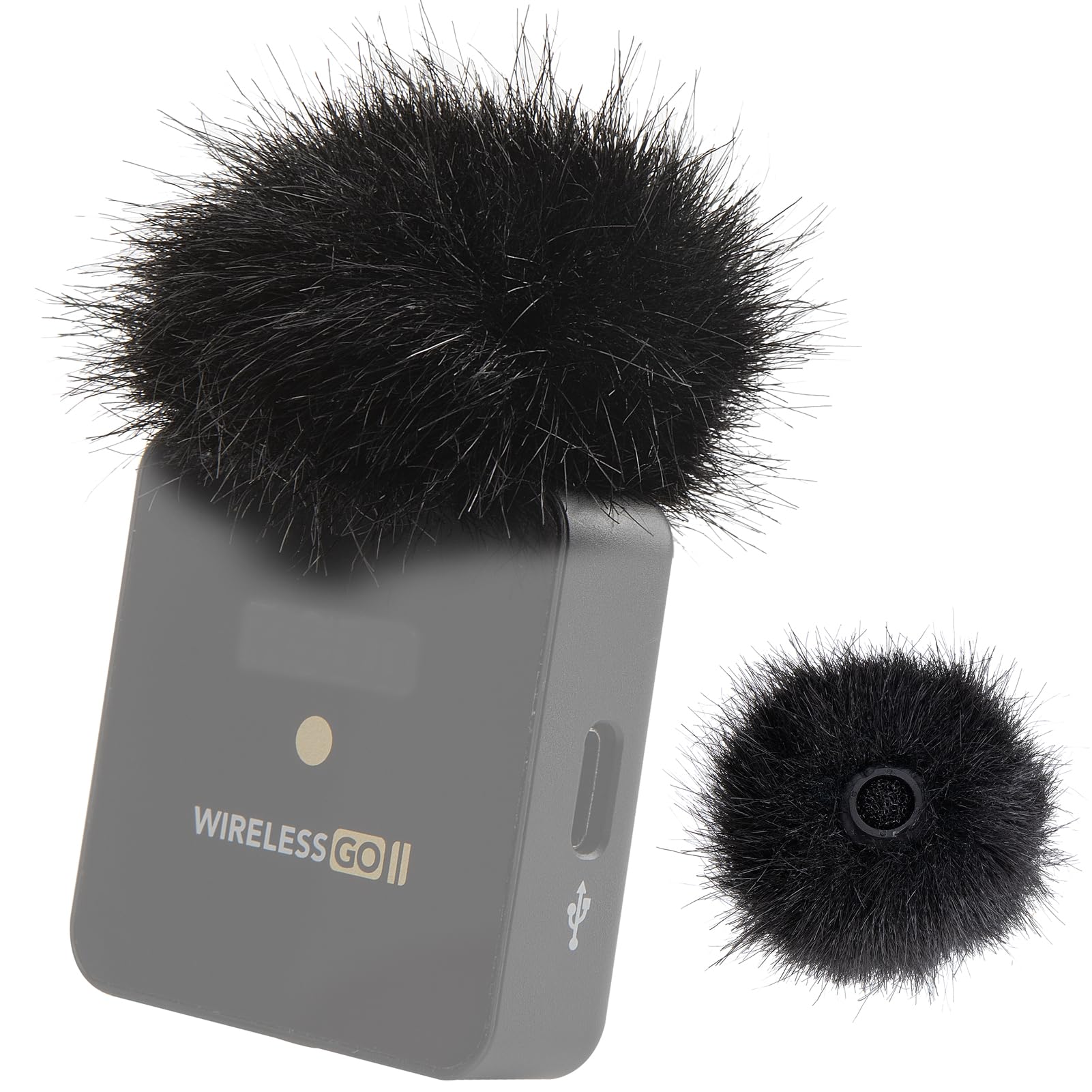 YOUSHARES Wind Muff for Rode Wireless Go 2 Dual Channel Wireless System, Pop Filter Designed for Rode Wireless Go II   Rode Go 2 Mic Accessories (2PCS)