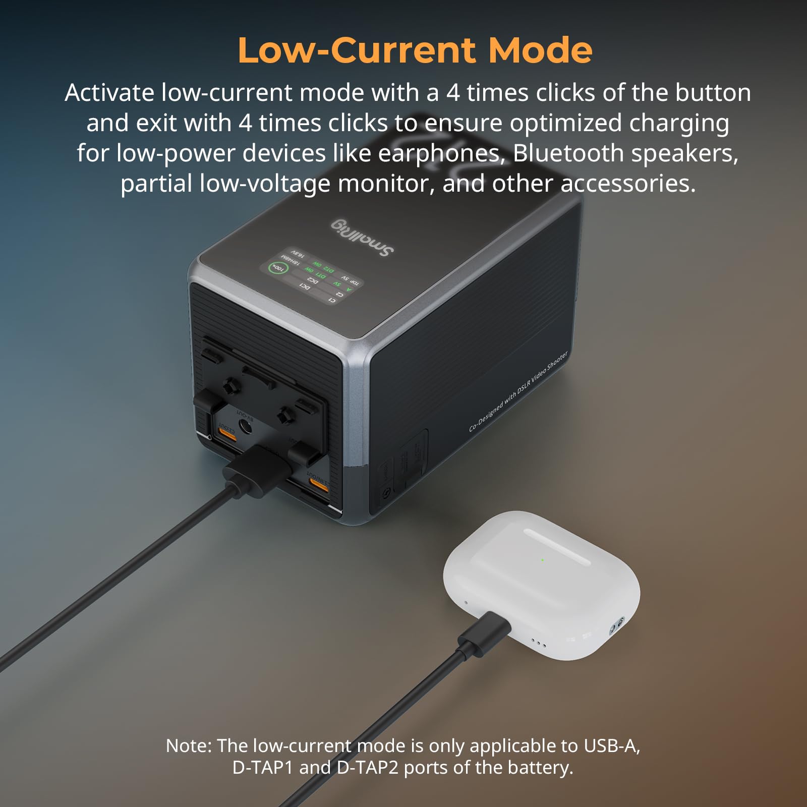 Smallrig X Caleb Pike V Mount Battery Vb212, 212Wh / 14400Mah V Mount Battery With Pd 140W Usb C Fast Charging, With Dual Usb C,