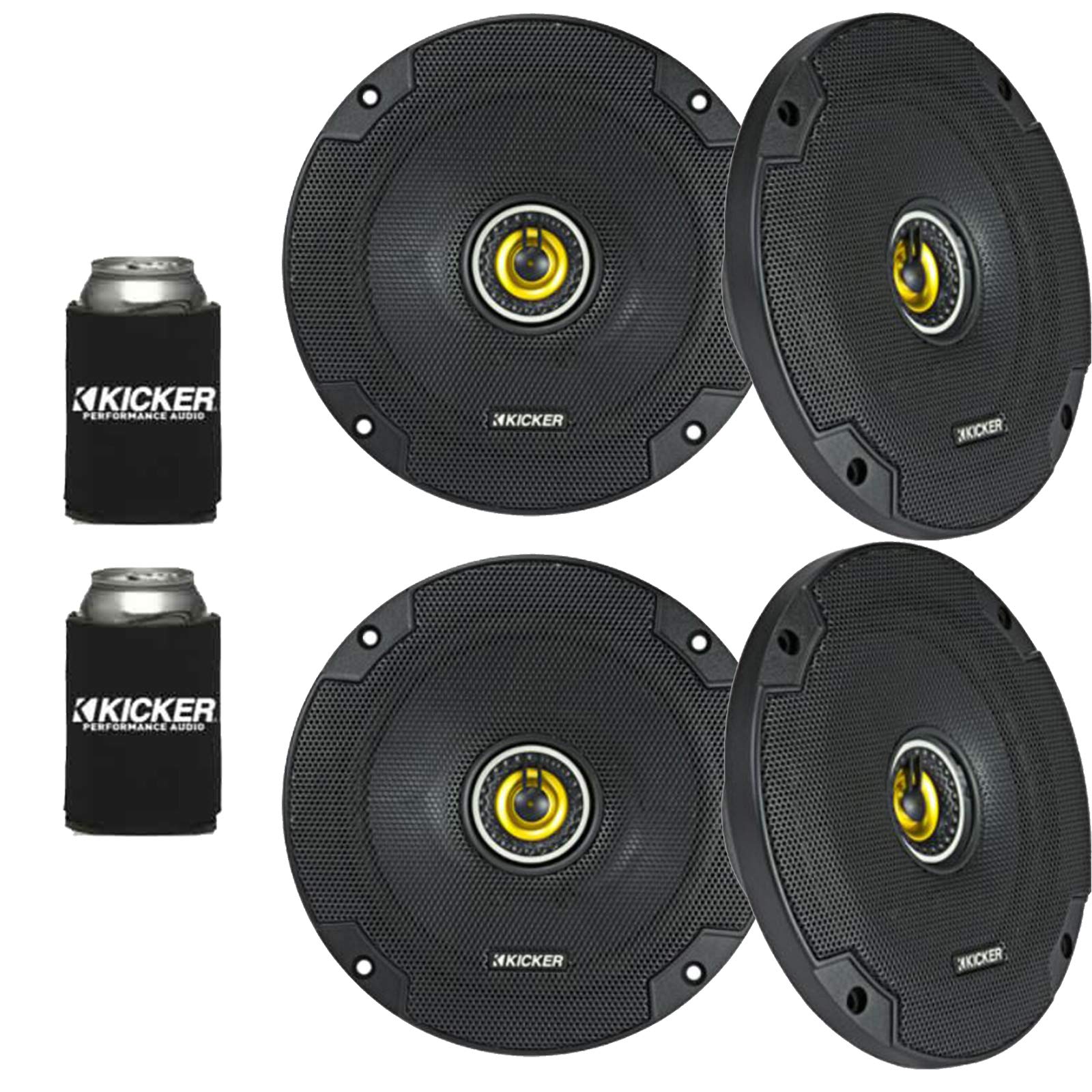 Kicker 46Csc654   Two Pairs Of Cs Series Csc65 6.5 Inch (160Mm) Coaxial Speakers, 4 Ohm (2 Pairs)