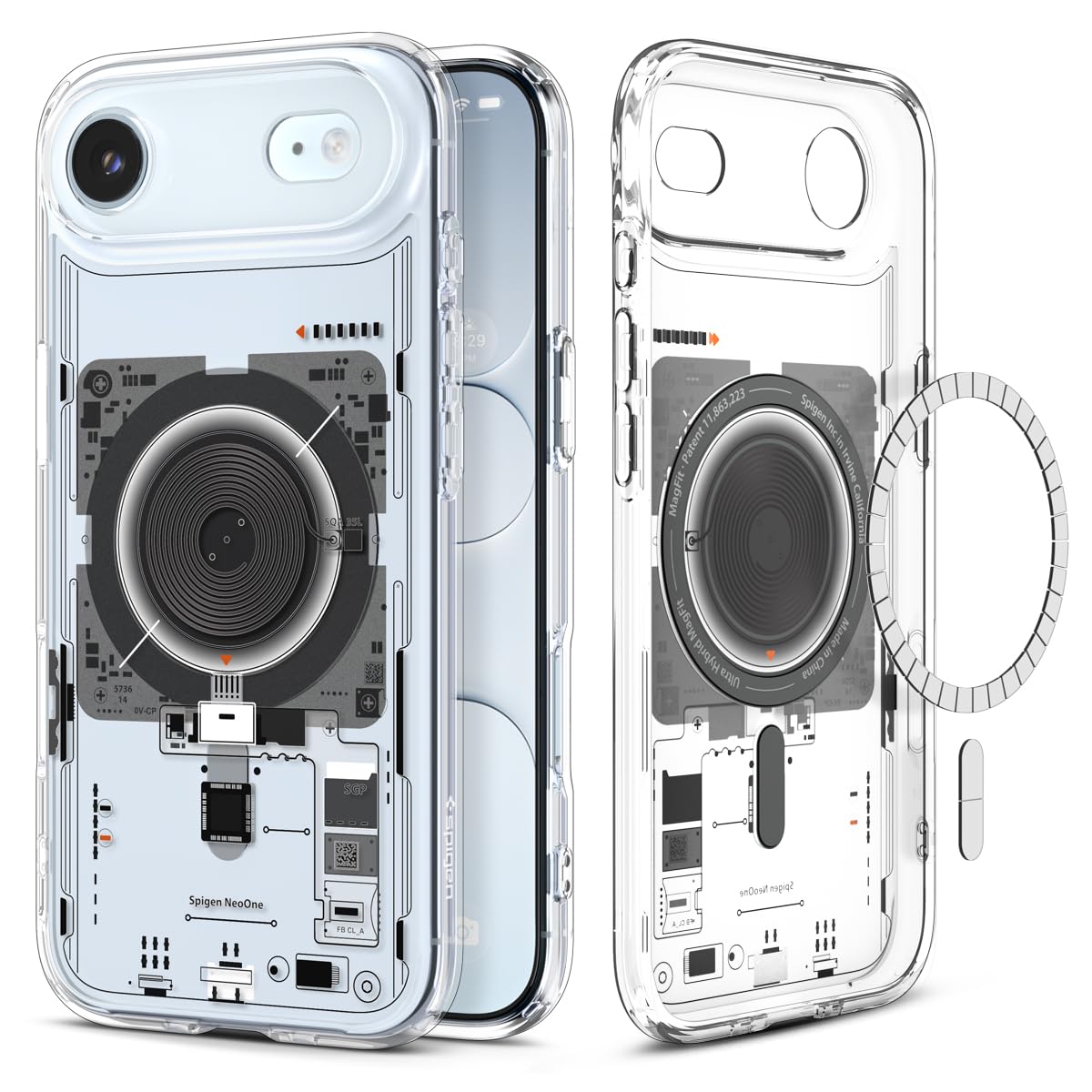Spigen Ultra Hybrid MagFit Direct Digital Printing Case for iPhone Air [Custom Design][Compatible with Magsafe] - Neo One