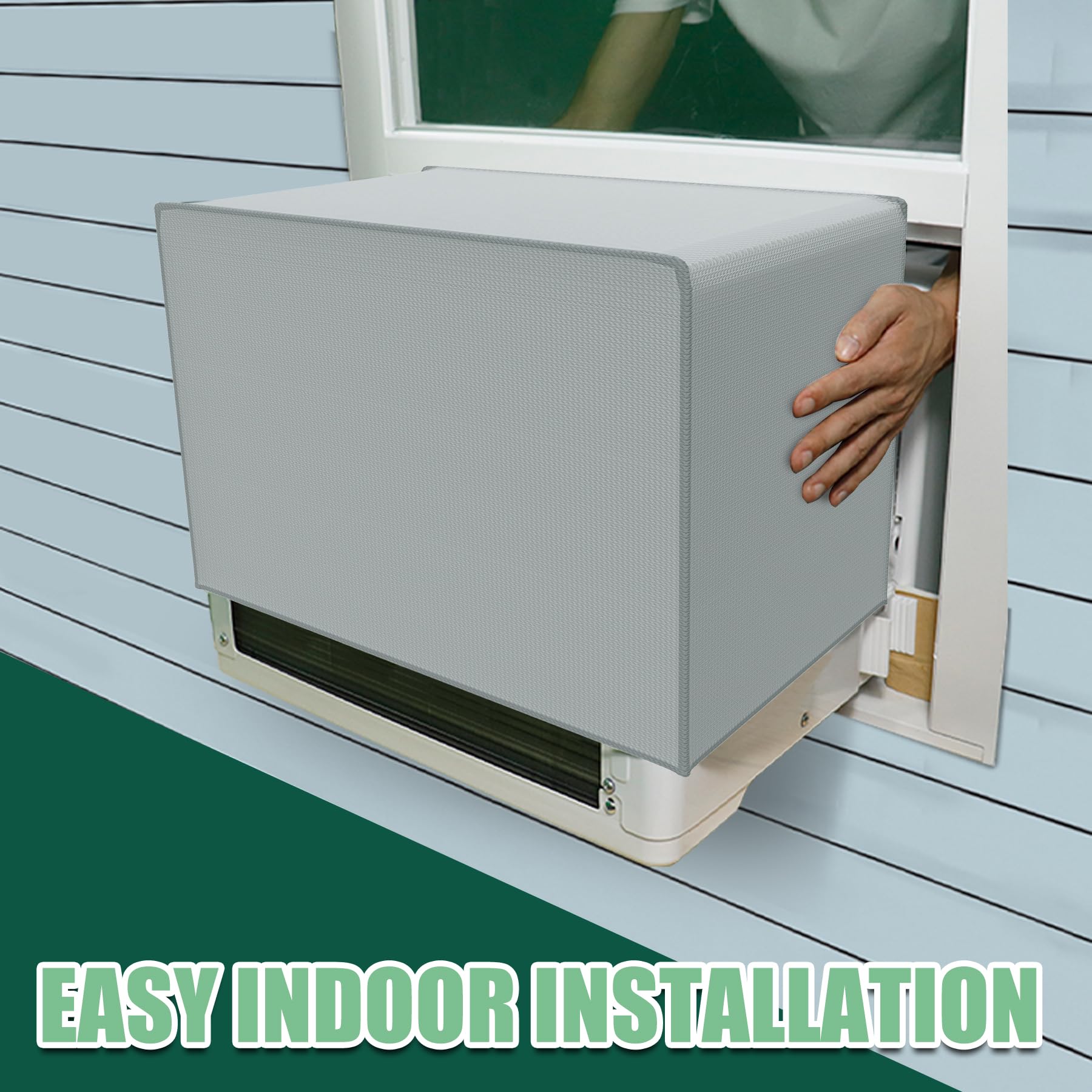 Memrita U Shaped Window Ac Cover, Heavy Duty, Waterproof For 8,000/10,000/12,000 Btu Units
