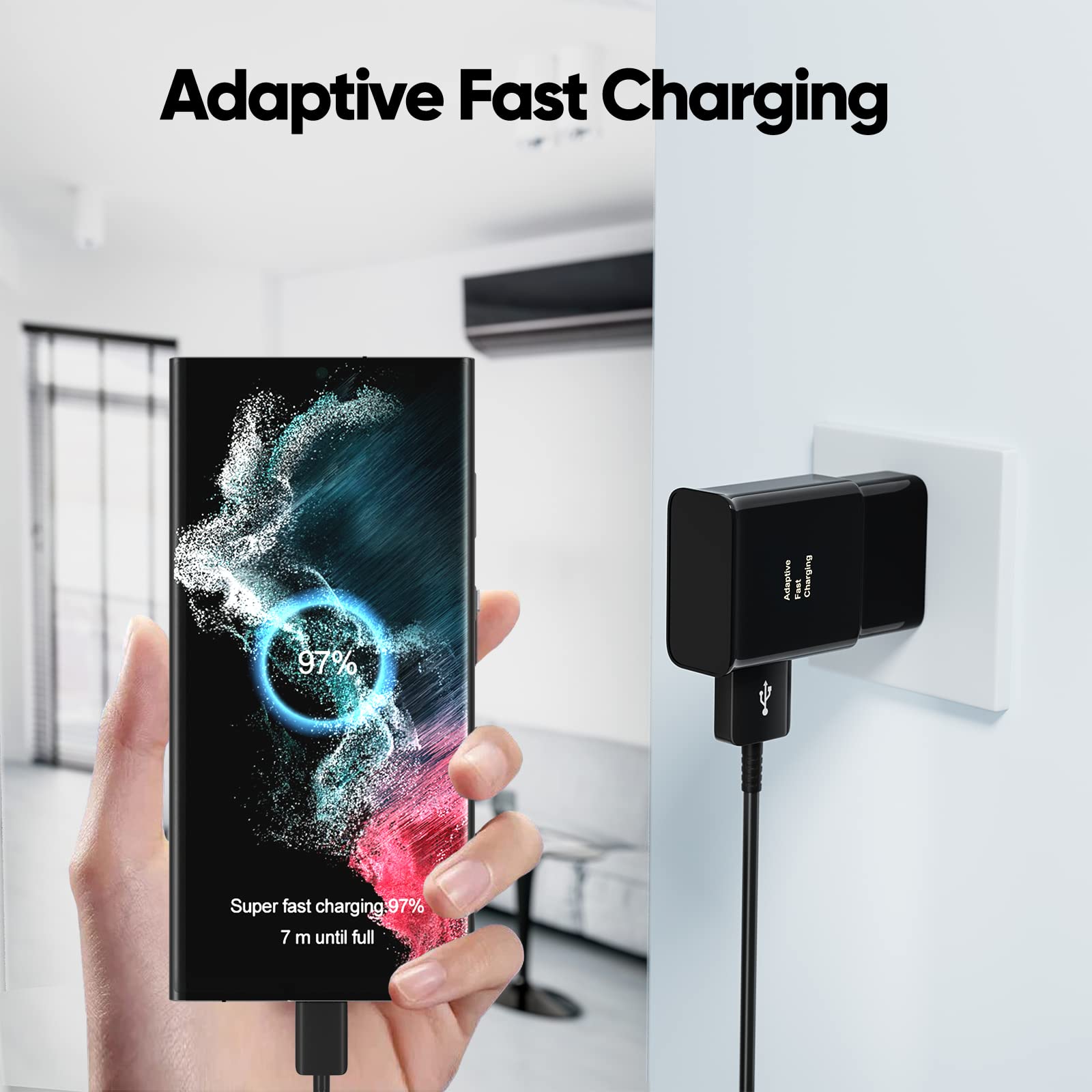 Type C Charger Fast Charging 10Ft, Usb C Android Phone Charger Cable For Samsung Galaxy S22/S22+/S22 Ultra /S21/S21+/S20/S20+/S1