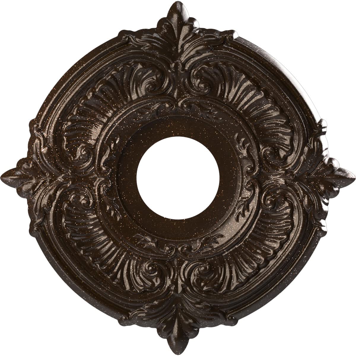 Ekena Millwork Cmp13Atamb Attica Thermoformed Pvc Ceiling Medallion (Fits Canopies Up To 5''), 13''Od X 3 1/2''Id X 3/4''P, Text