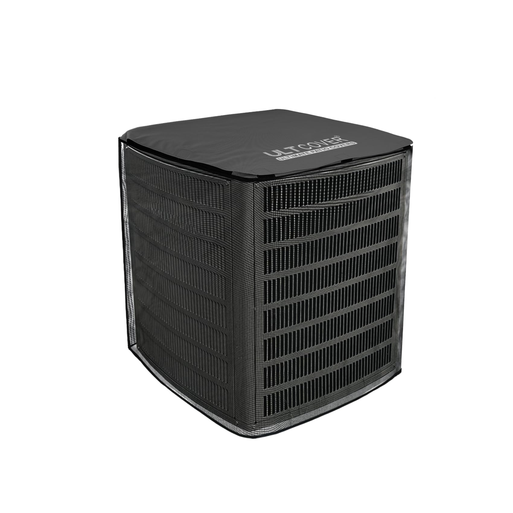 ULTCOVER 2 in 1 Full Mesh with Waterproof Fabric Top Air Conditioner Defender Cover 36W x 36D x 40H inch for Outside AC Units Al