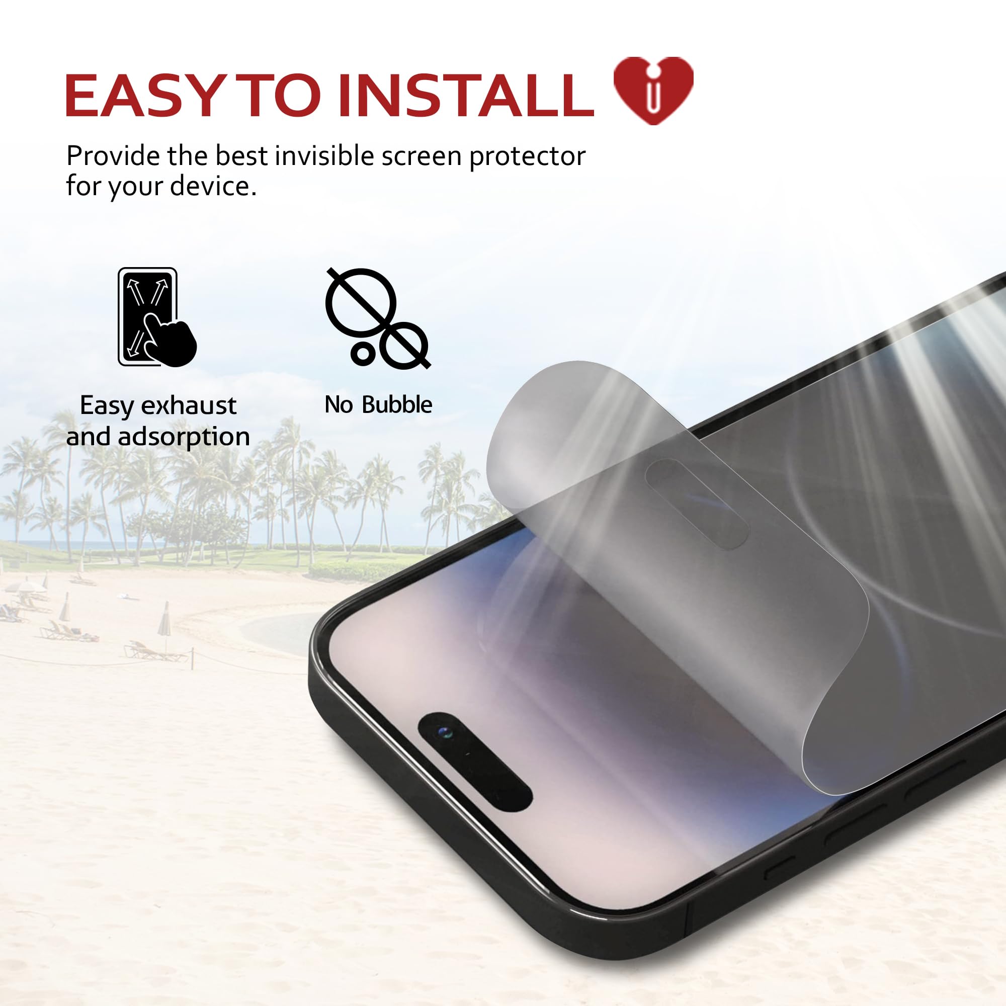 Icarez Hd Anti Glare Matte Screen Protector For Iphone 15 Plus 6.7 Inches [3 Pack] (Case Friendly) Premium No Bubble Easy To App