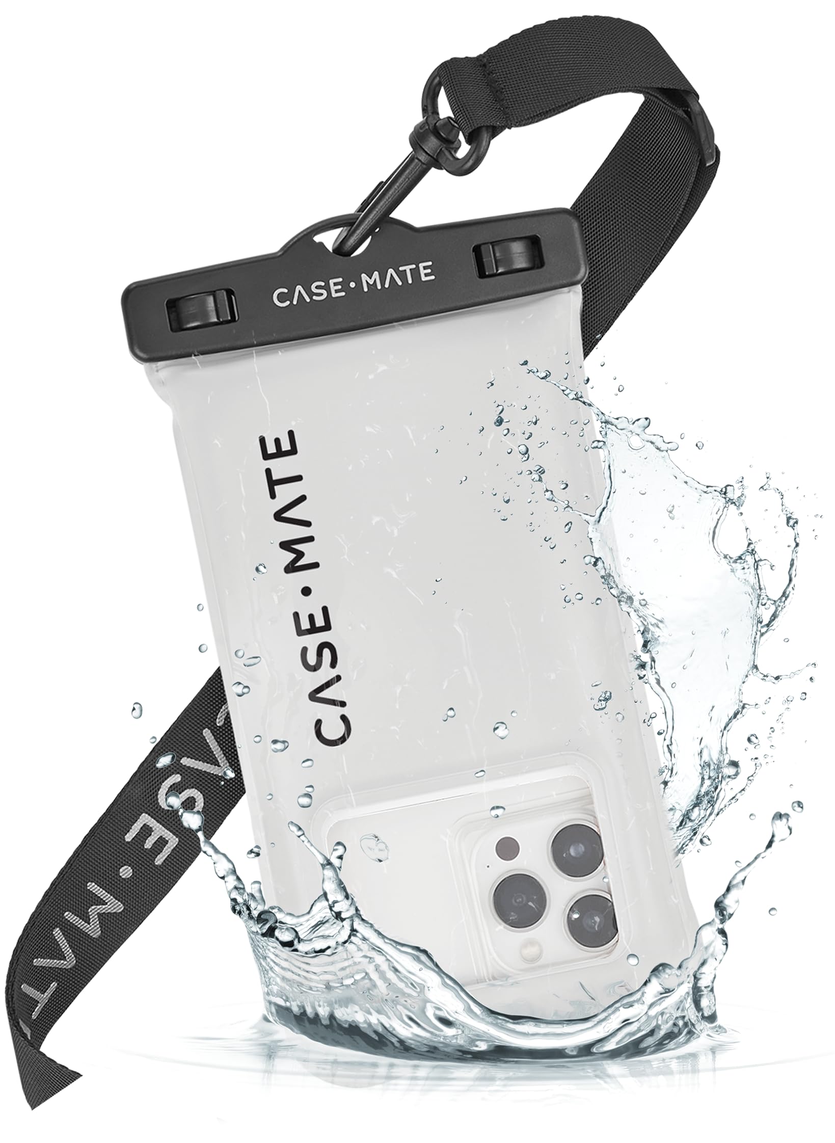 Case-Mate IP68 Waterproof Phone Pouch - Floating Waterproof Phone Case with Crossbody Lanyard - Beach Cruise Ship Travel Essenti