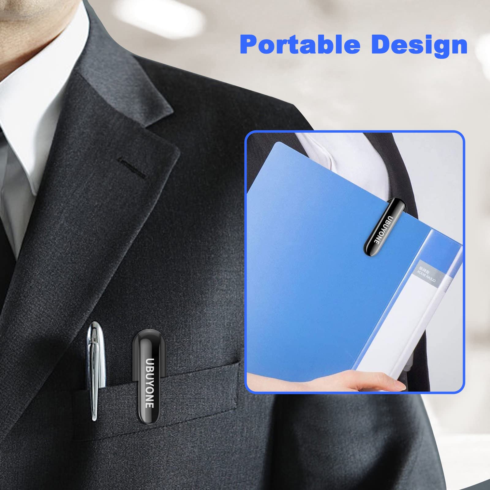 Ubuyone Wireless Presenter Remote Presentation Pointer Clicker With Hyperlink & Volume Control Usb Powerpoint Slide Advancer