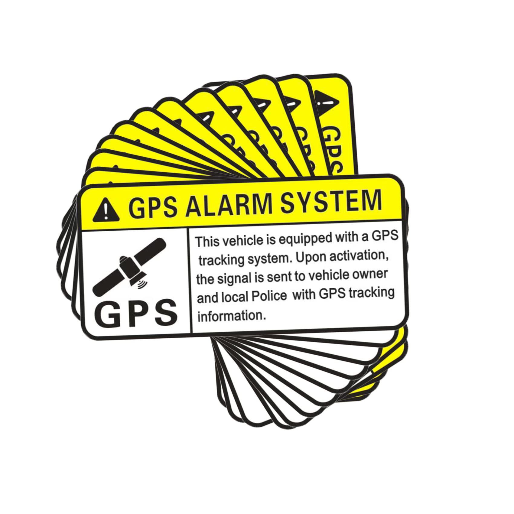 Hmdzmr Gps Tracking Sticker For Cars, Self Adhesive Track Stickers, Pvc Car Tracker Warning Stickers, Gps Tracker Sticker For Mo