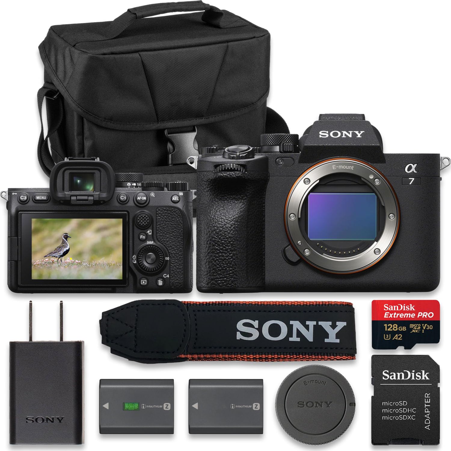 Sony Alpha 7 IV Full-Frame Mirrorless Interchangeable Lens Camera (Value Bundle)