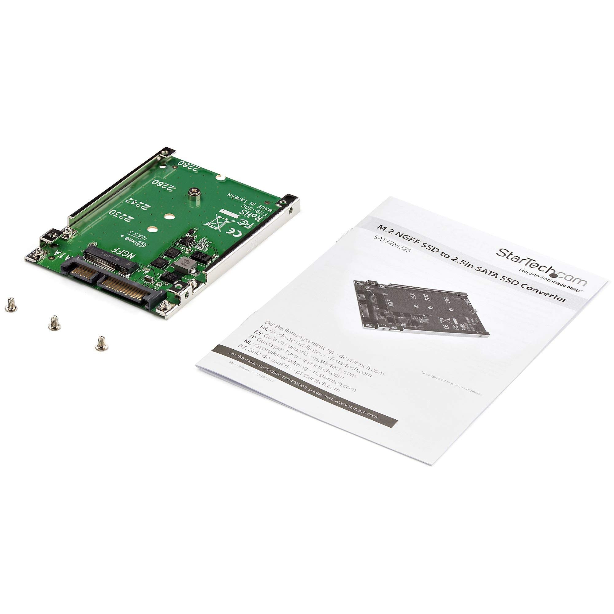 Startech Sat32M225 M.2 Ngff Ssd To 2.5 Sata Adapter Converter