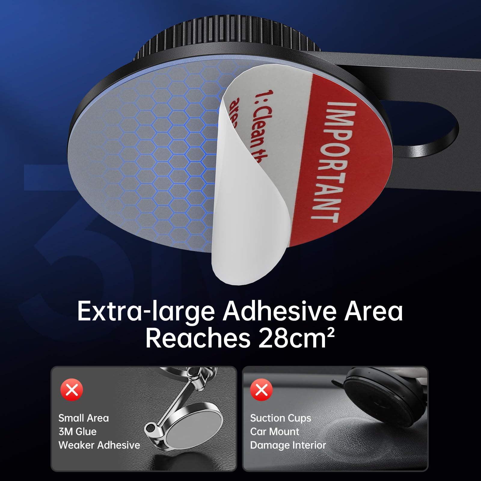 Syncwire Fits Magsafe Car Mount For Universal Dashboard, Tesla Screen, Magnetic Phone Holder For Car, Foldable Aluminum Alloy Ar