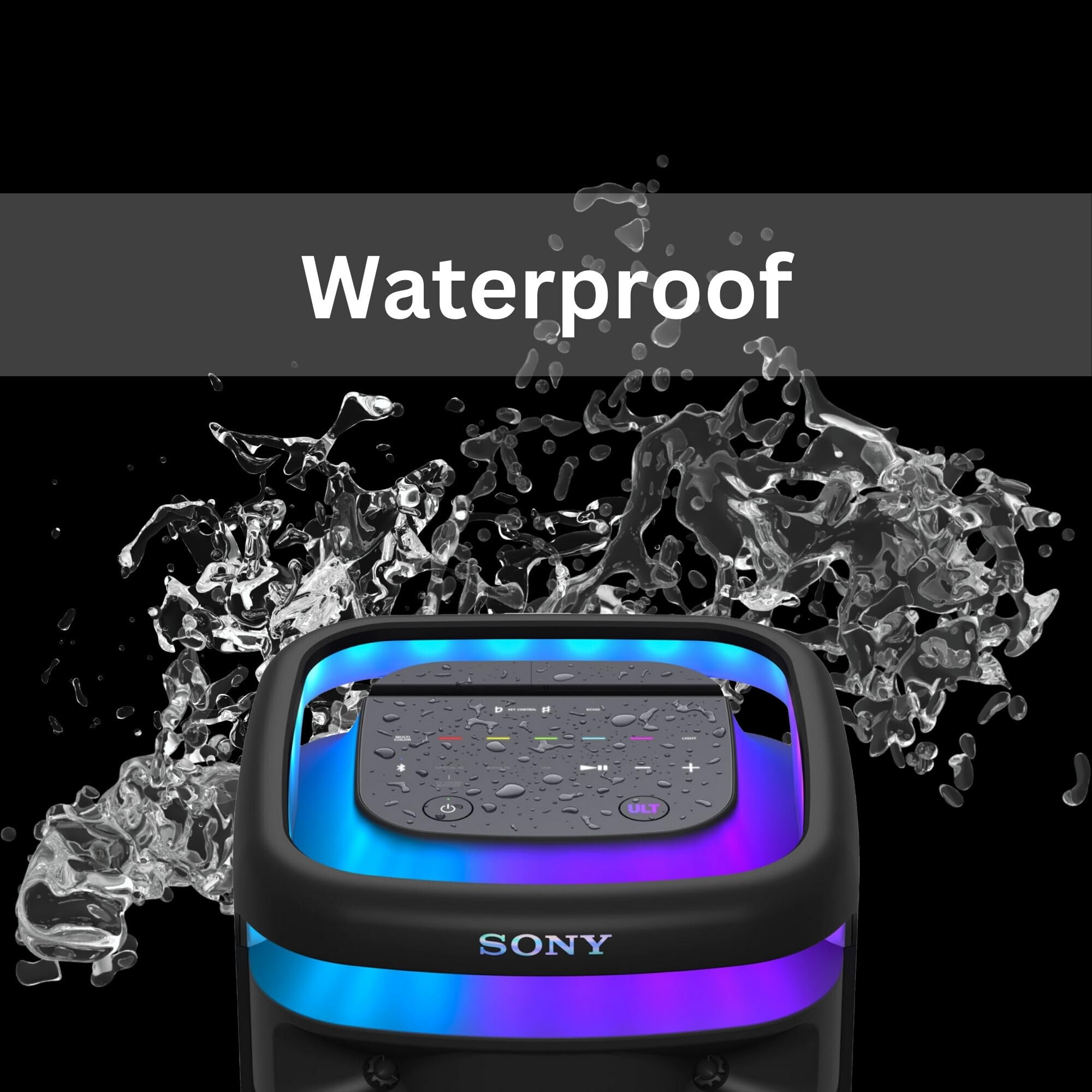 Sony Srsult1000 Ult Tower 10 Party Speaker (Black, 2-Pack) Bundle With Pro Audio Bmp-4 Wired Unidirectional Dynamic Microphone (