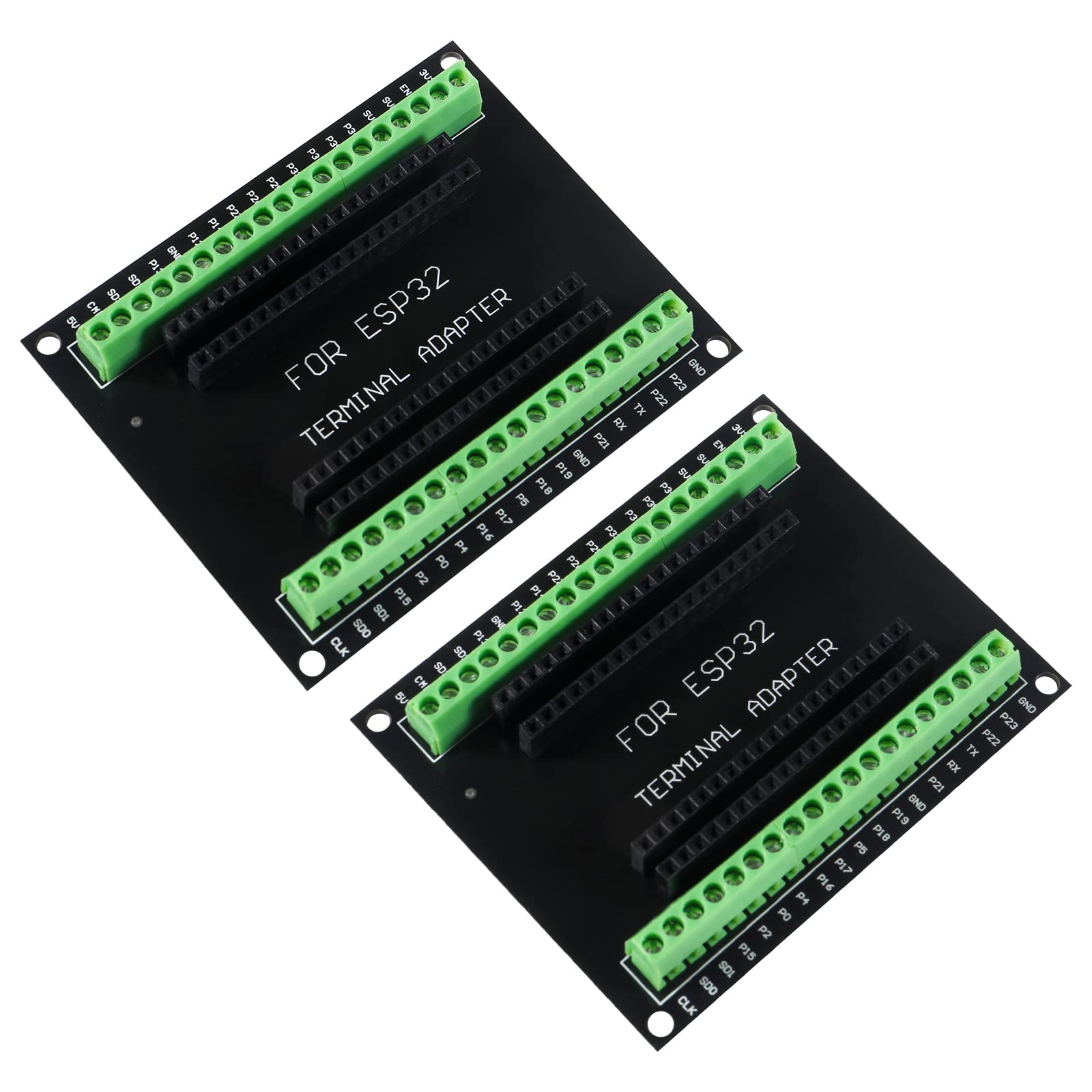 Alinan 2Pcs Esp32 Breakout Board Gpio 1 Into 2 Compatible With 38Pin Narrow Version Esp Wroom 32 Esp32 Microcontroller Developme