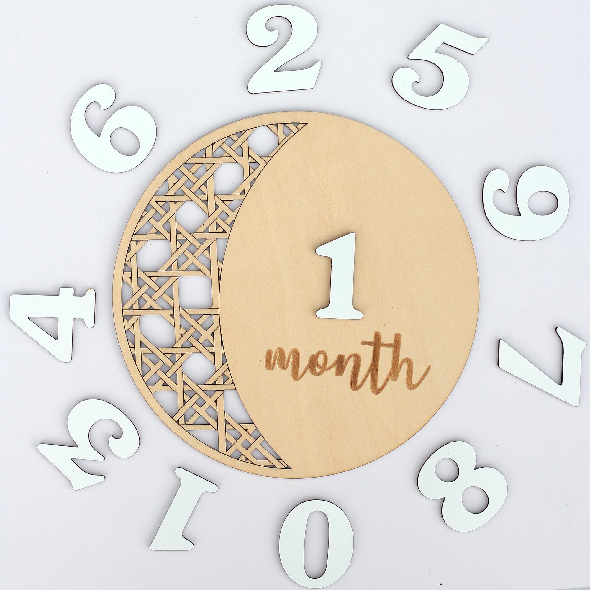 Baby Monthly Milestone, Wooden Baby Milestone Signs, Monthly Milestone Wood Discs, Baby Milestone Discs, Baby Photo Props Cards