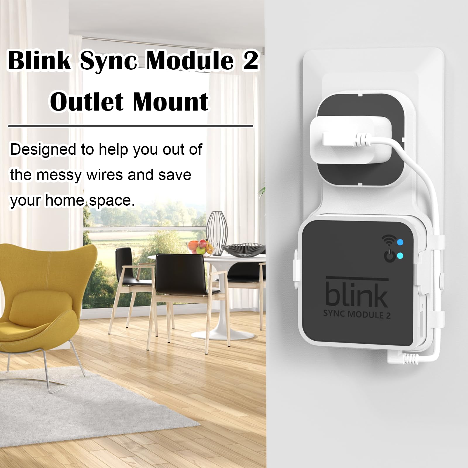 Blink Outdoor Camera Mounts 5 Pcs (3Rd Gen),Weatherproof Protective Housing Cases With Blink Sync 2 Module Outlet Mount For Blin