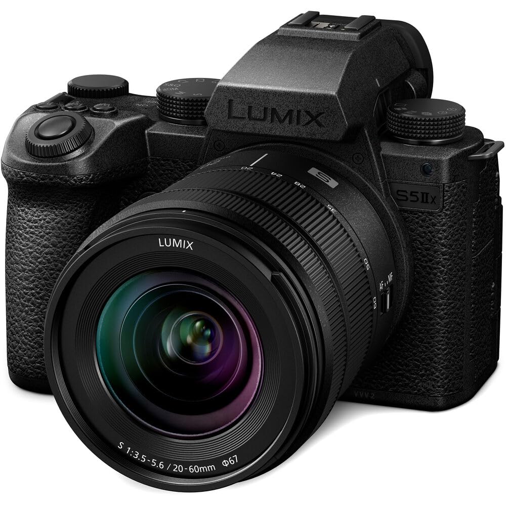 Panasonic Lumix S5 Iix Mirrorless Camera With 20-60Mm And 50Mm Lenses Kit (Dcs5M2Xw/W) + 2 X 64Gb Memory Card + Filter Kit + Col
