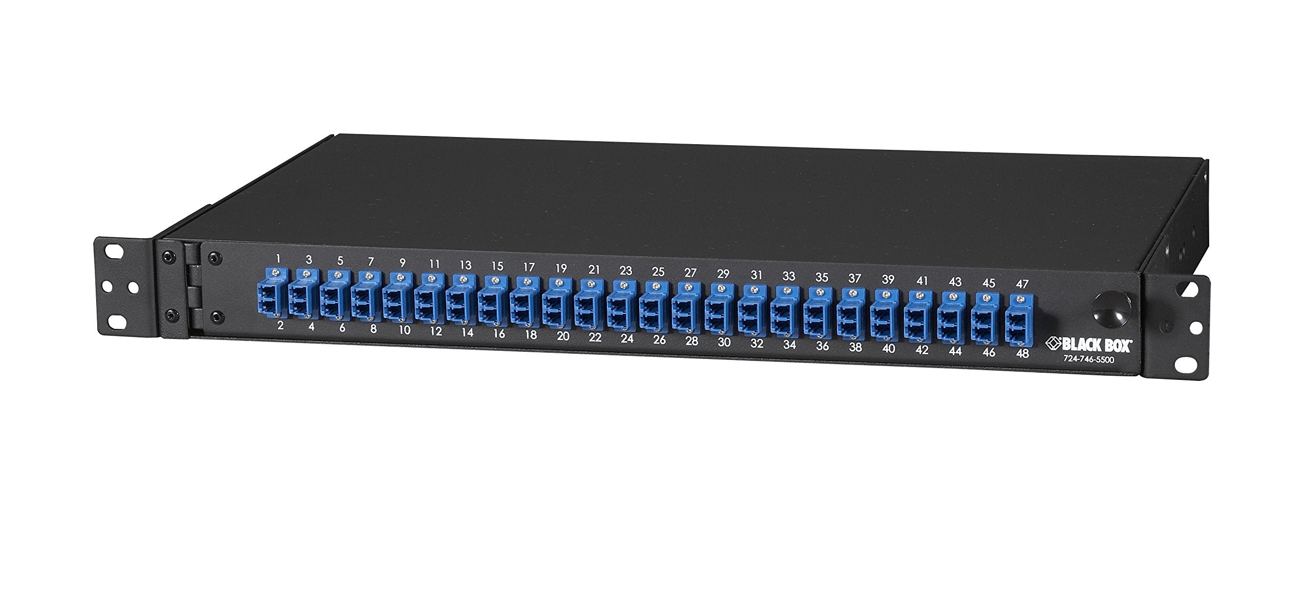 Rackmount Preloaded Fiber Enclosure 1U, (24) Duplex Lc Pair