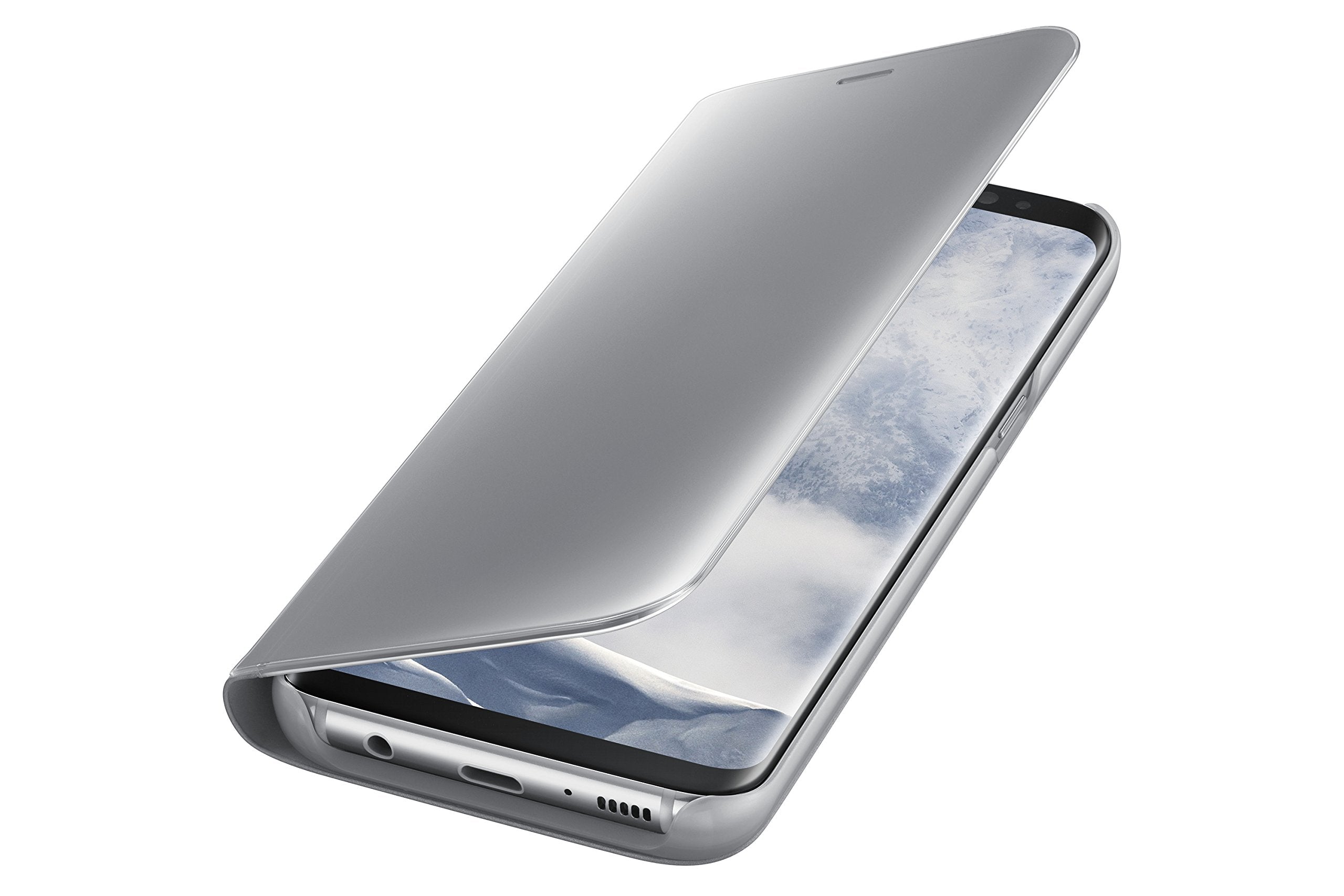 Samsung Galaxy S8 S-View Flip Cover With Kickstand, Silver