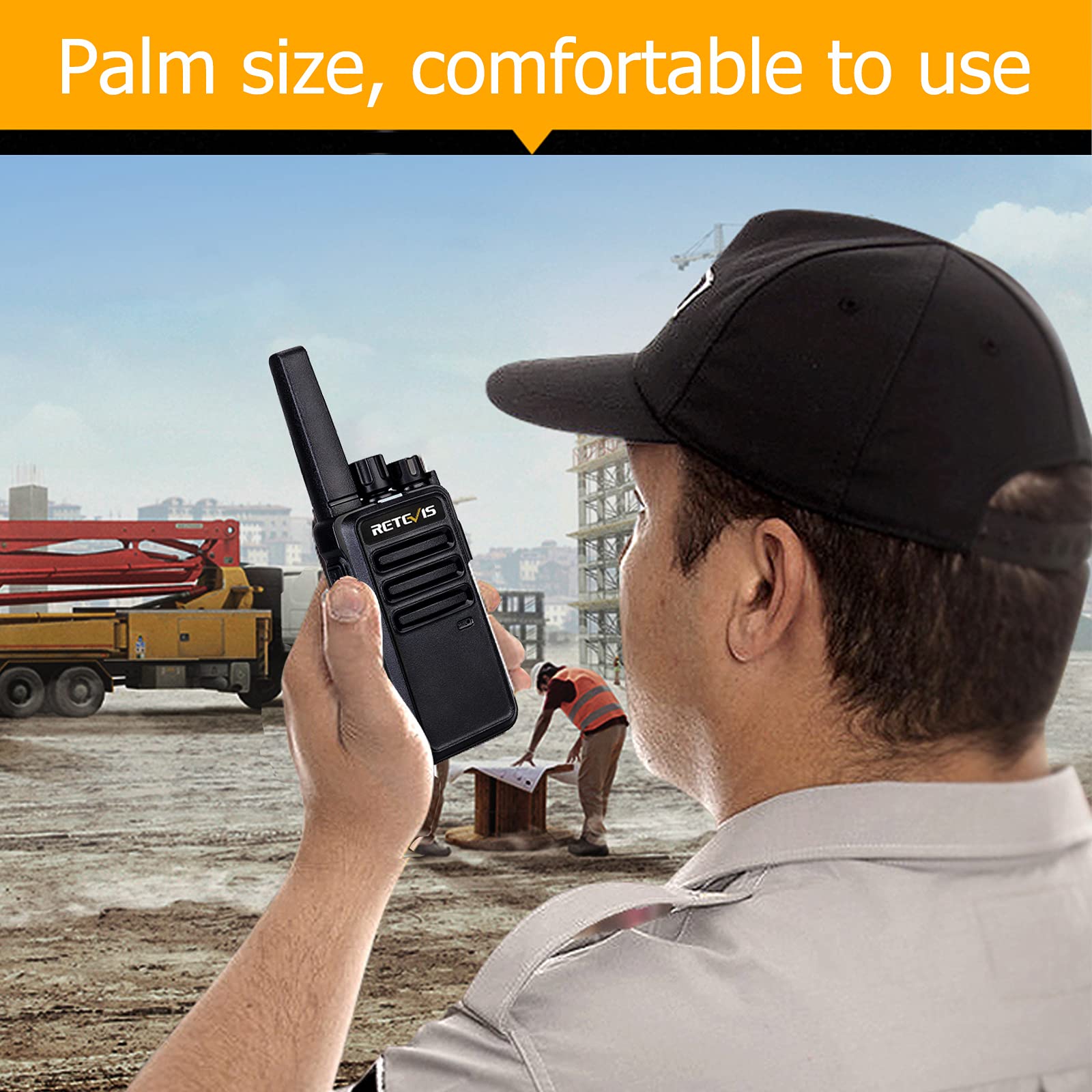 Retevis Rt68 Walkie Talkies For Adults, 2 Way Radios Long Range, Hands Free, 1200Mah Battery, Portable Walkie Talkie Rechargeable With Usb Charging Base, For Hunting Hiking (4 Pack)