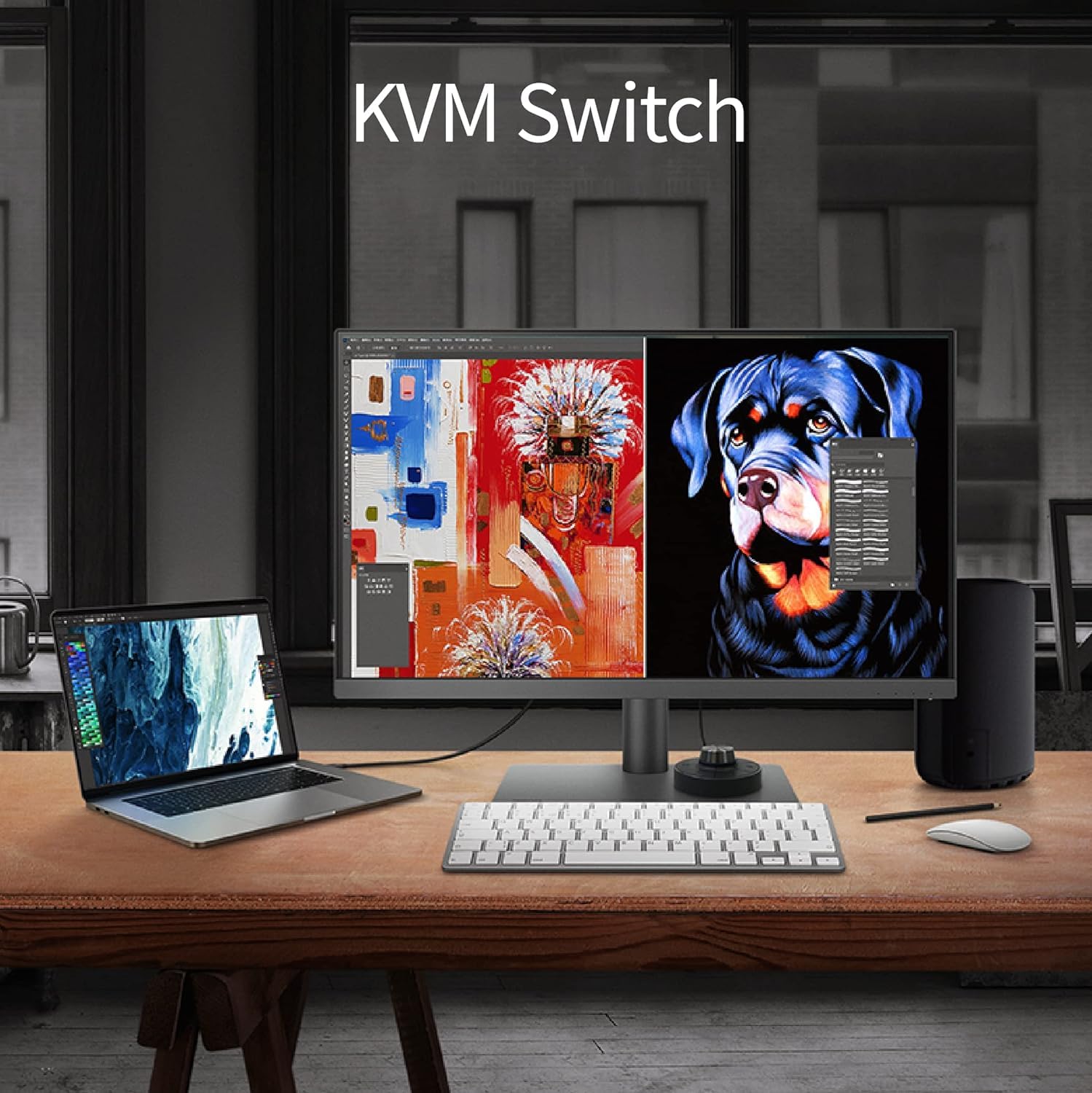 Benq Pd2705U Mac-Ready Monitor 27 4K Uhd | Ips | Deltae =3 | Icc Sync | Calibration Report | Uniformity | Hotkey Puck | Ergonomi