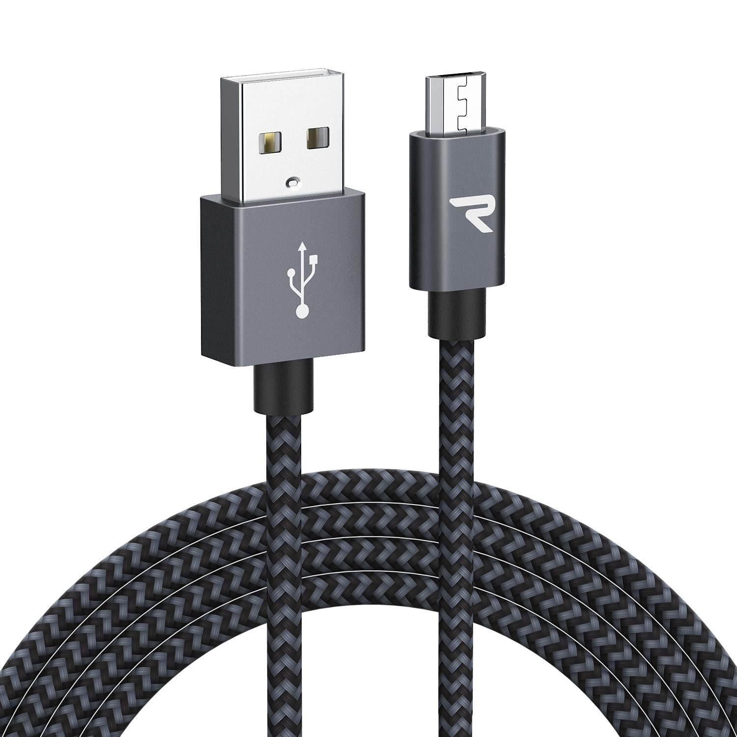 Rampow Micro Usb Cable 10Ft, Extra Long Charging Cord, Qc 3.0 Fast Charge & Sync Usb Cable, Braided Android Charger Cable For Sa