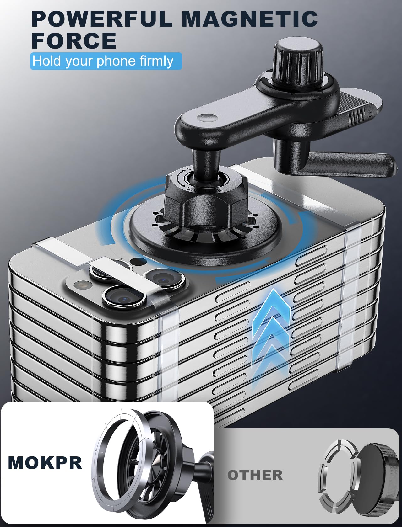 For Tesla Phone Mount, [Strongest Magnet] Magnetic Car Mount For Magsafe, For Tesla Model 3/Y/X/S/Cybertruck Touchscreen Car Pho