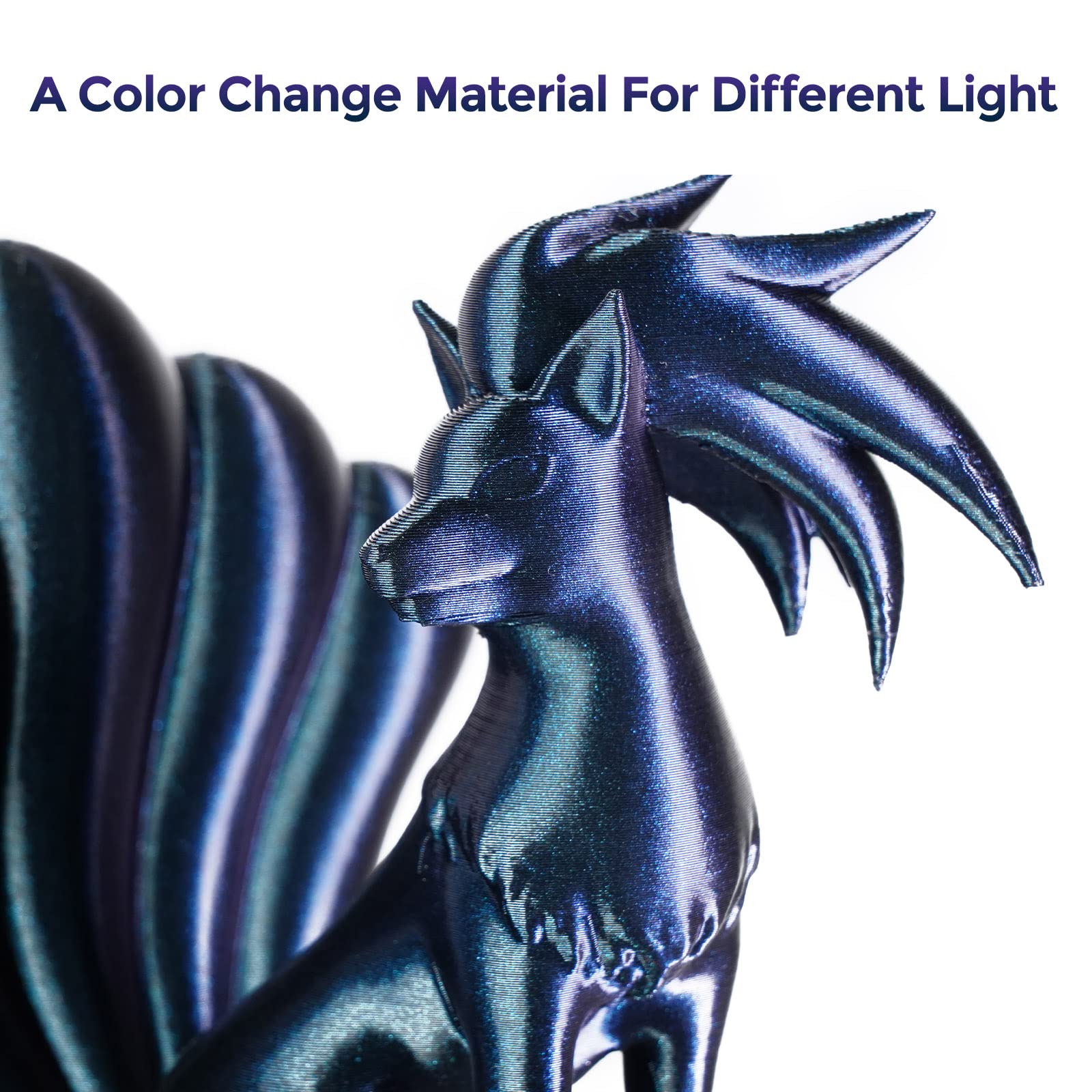 Flashforge Petg Pro Filament 1.75Mm +/- 0.02Mm Burnt Titanium, Color Changeable 3D Printer Filament 1Kg, Chameleon 3D Printing F