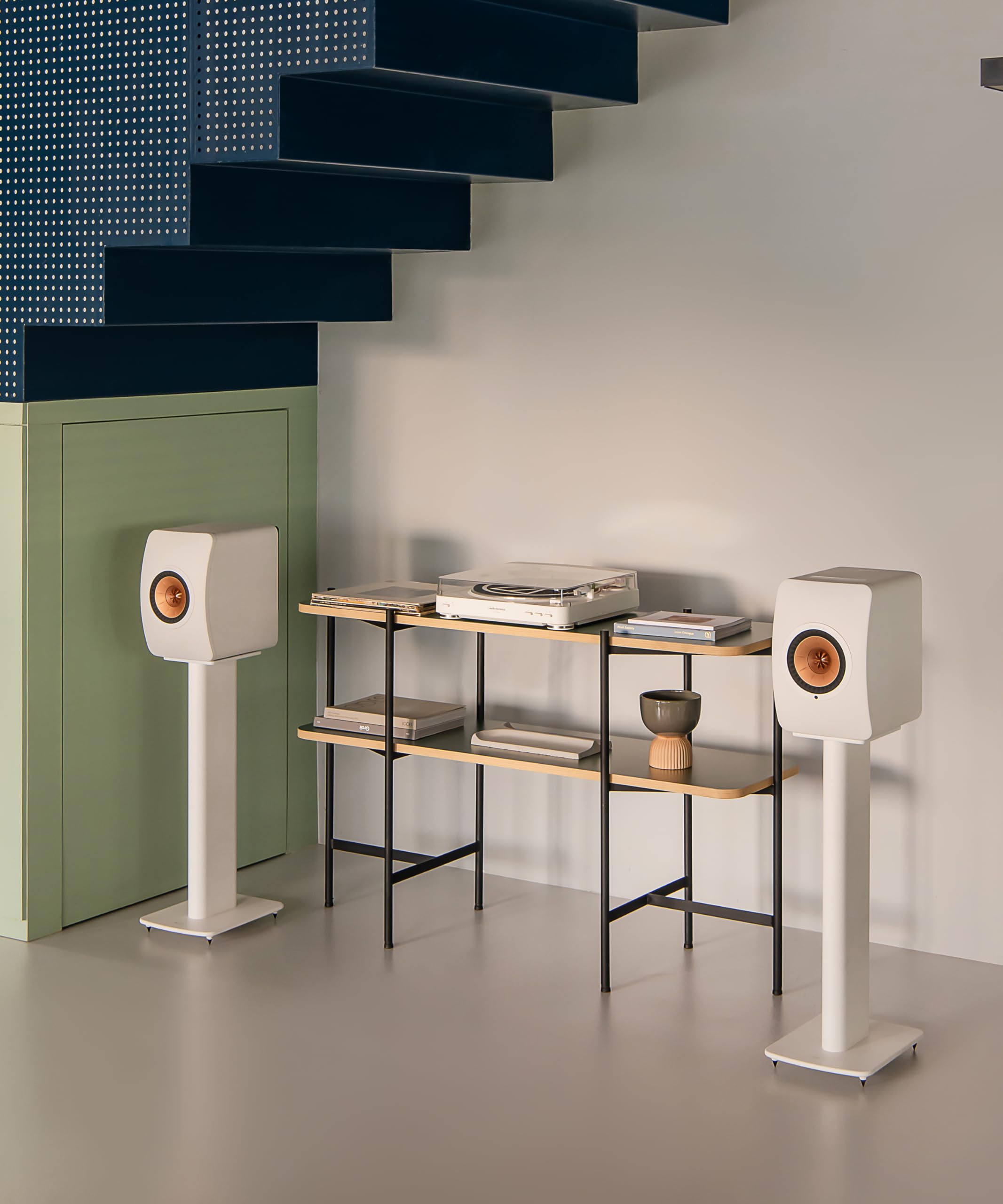 Kef Ls50 Wireless Ii Powered Bookshelf Speakers   Pair (Mineral White)